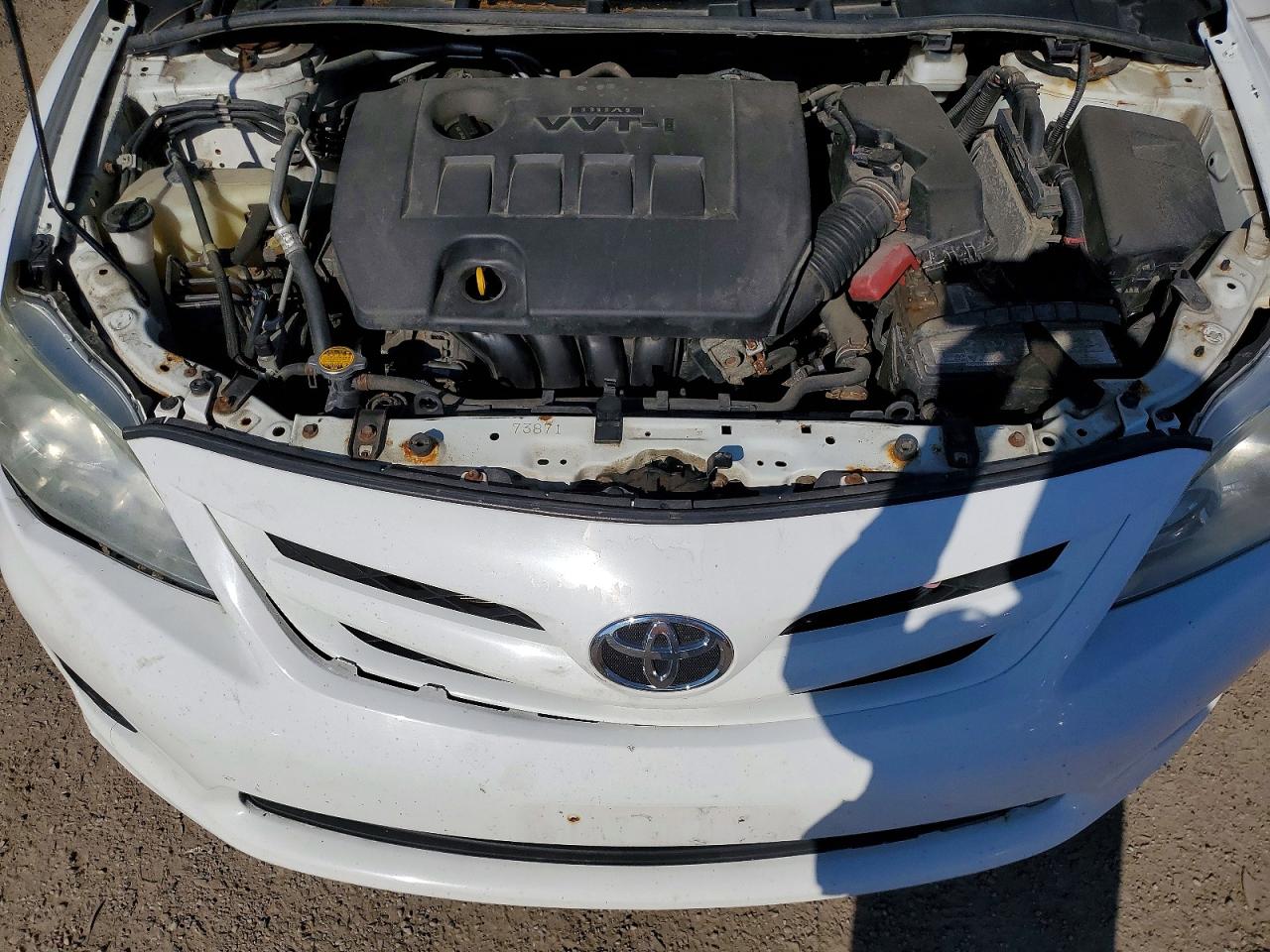 2013 Toyota Corolla L White vin: 2T1BU4EE0DC932333