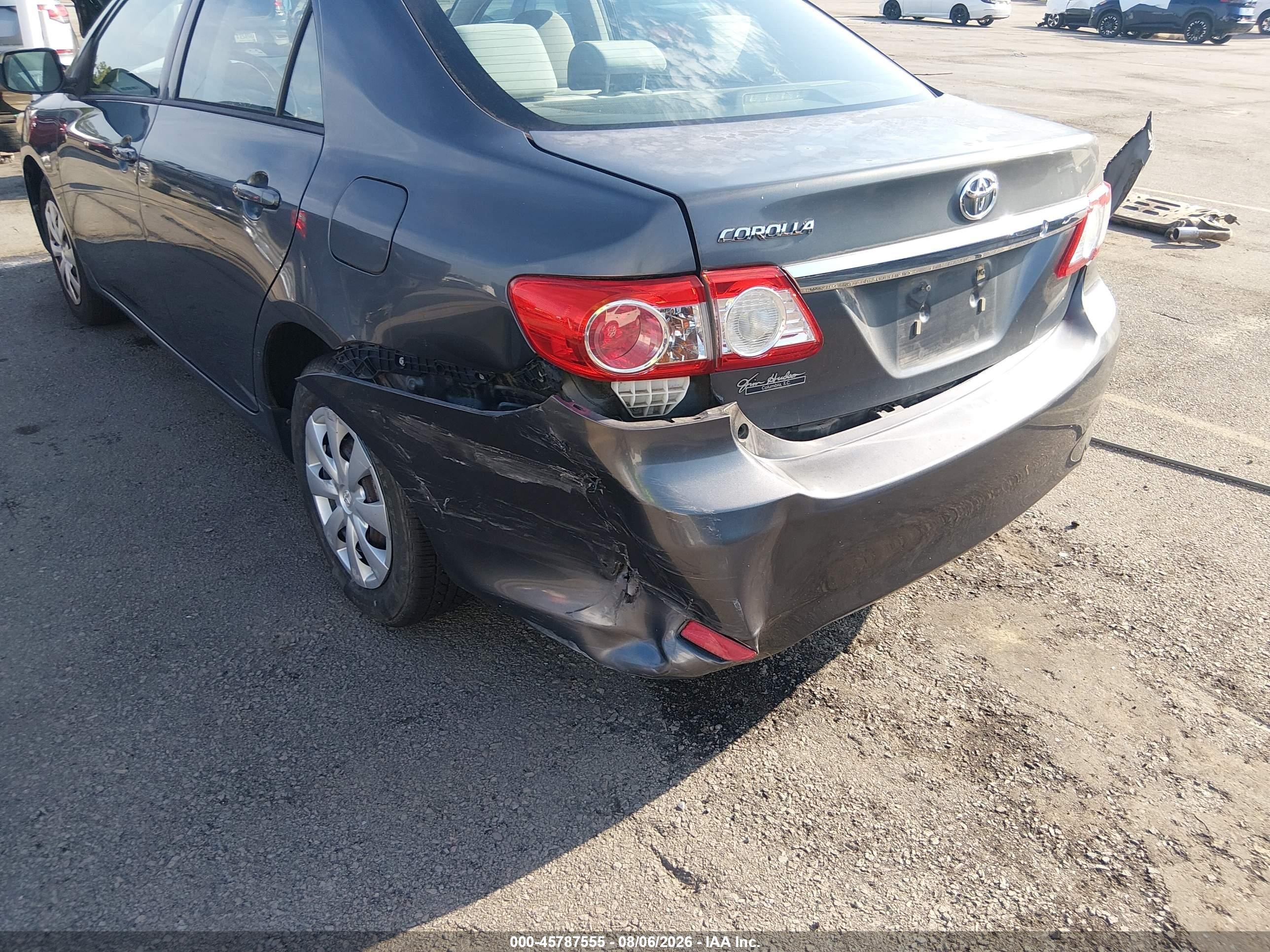 2013 Toyota Corolla L Gray vin: 2T1BU4EE0DC944062