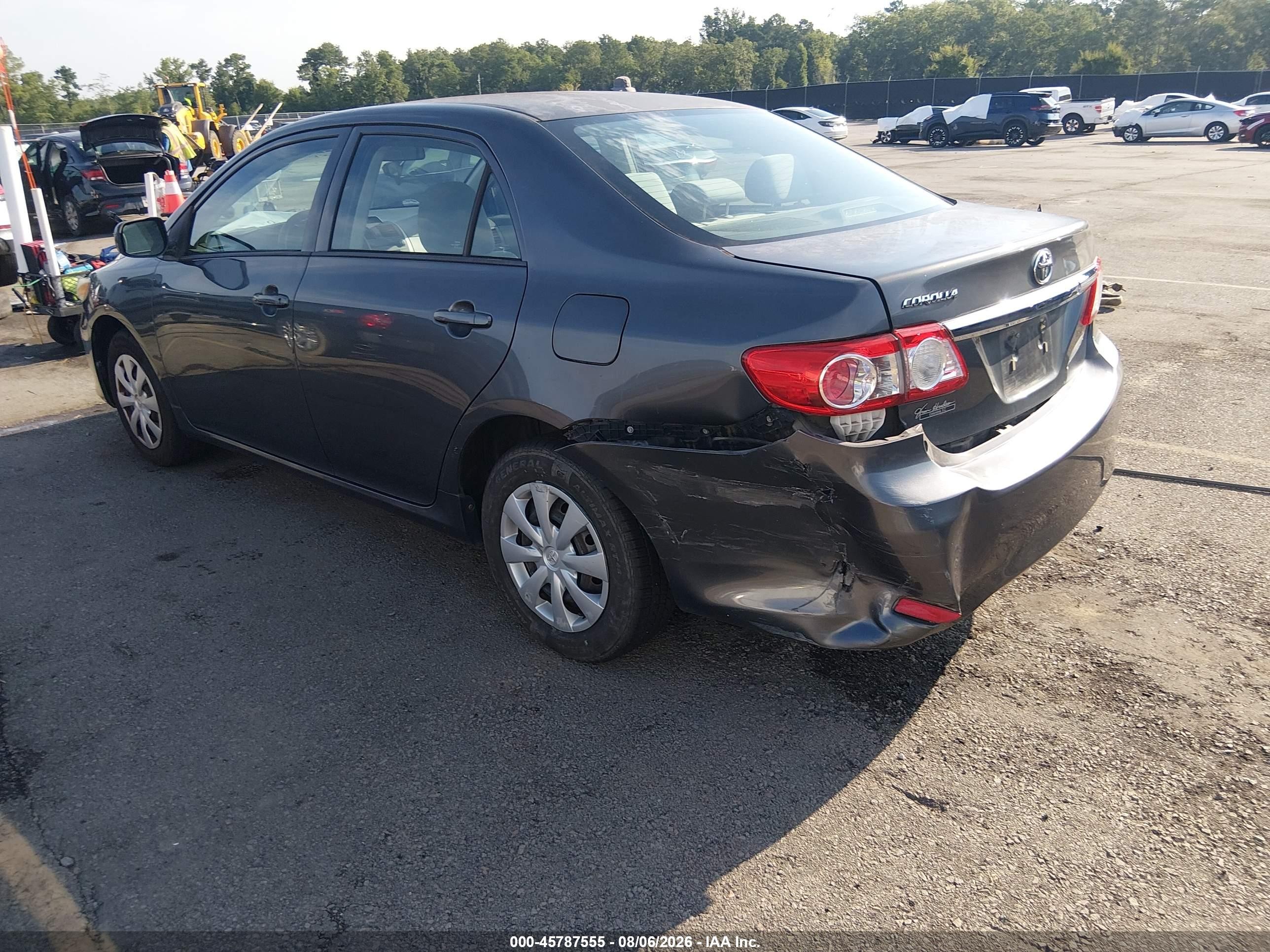 2013 Toyota Corolla L Gray vin: 2T1BU4EE0DC944062