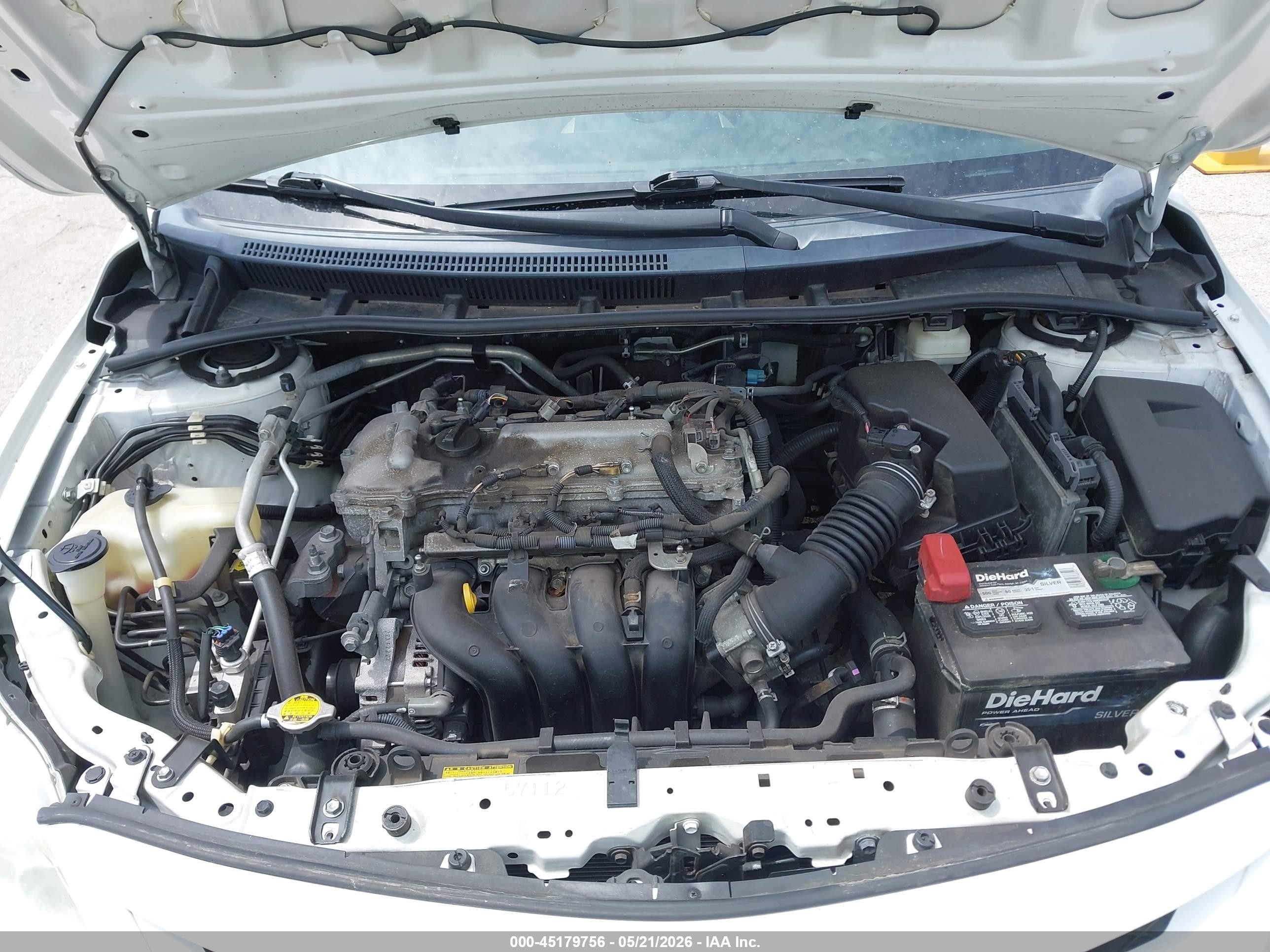 2013 Toyota Corolla L White vin: 2T1BU4EE0DC964957