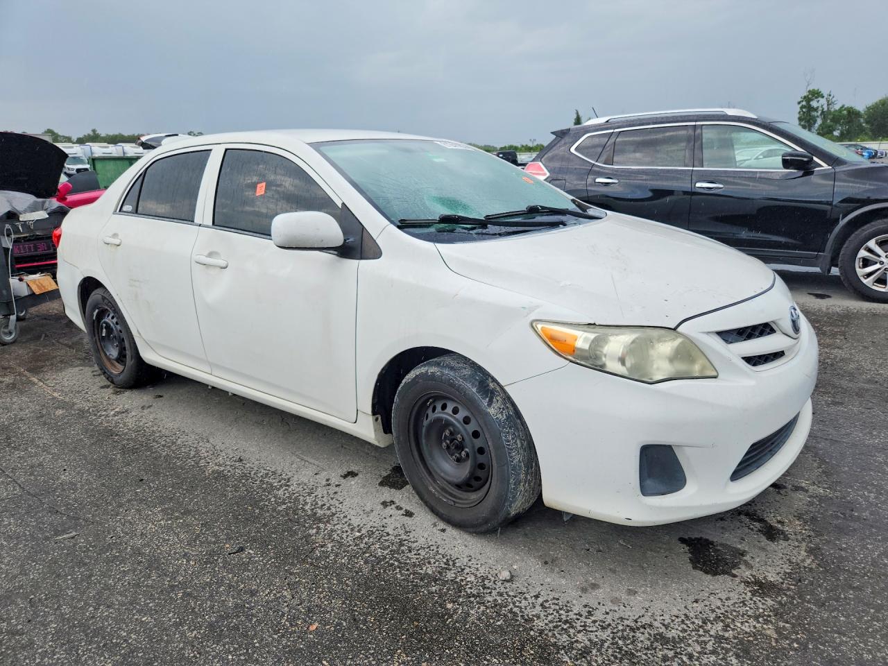 2013 Toyota Corolla L White vin: 2T1BU4EE0DC986053