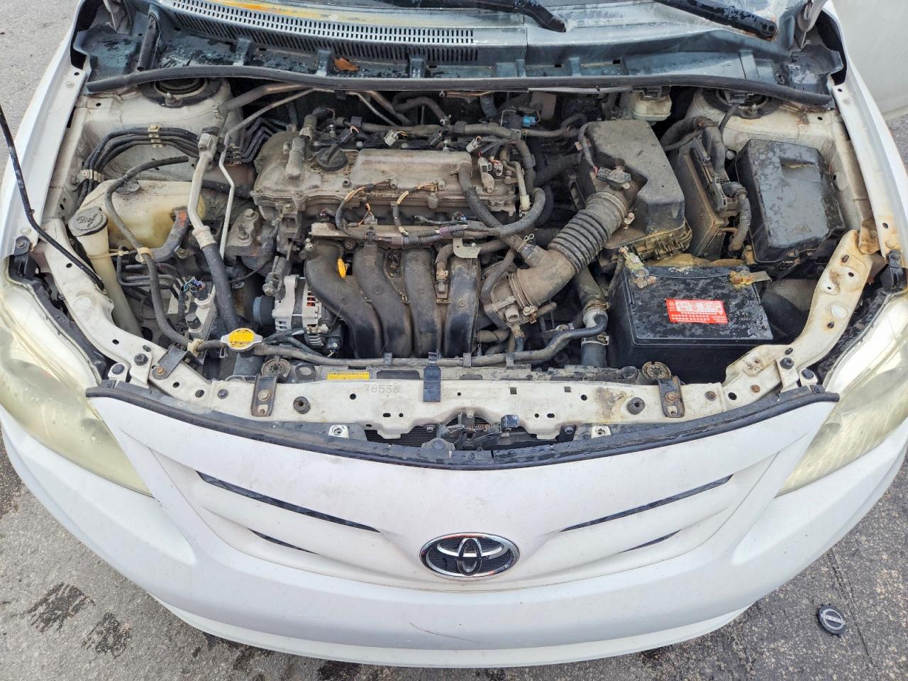 2013 Toyota Corolla L White vin: 2T1BU4EE0DC986053