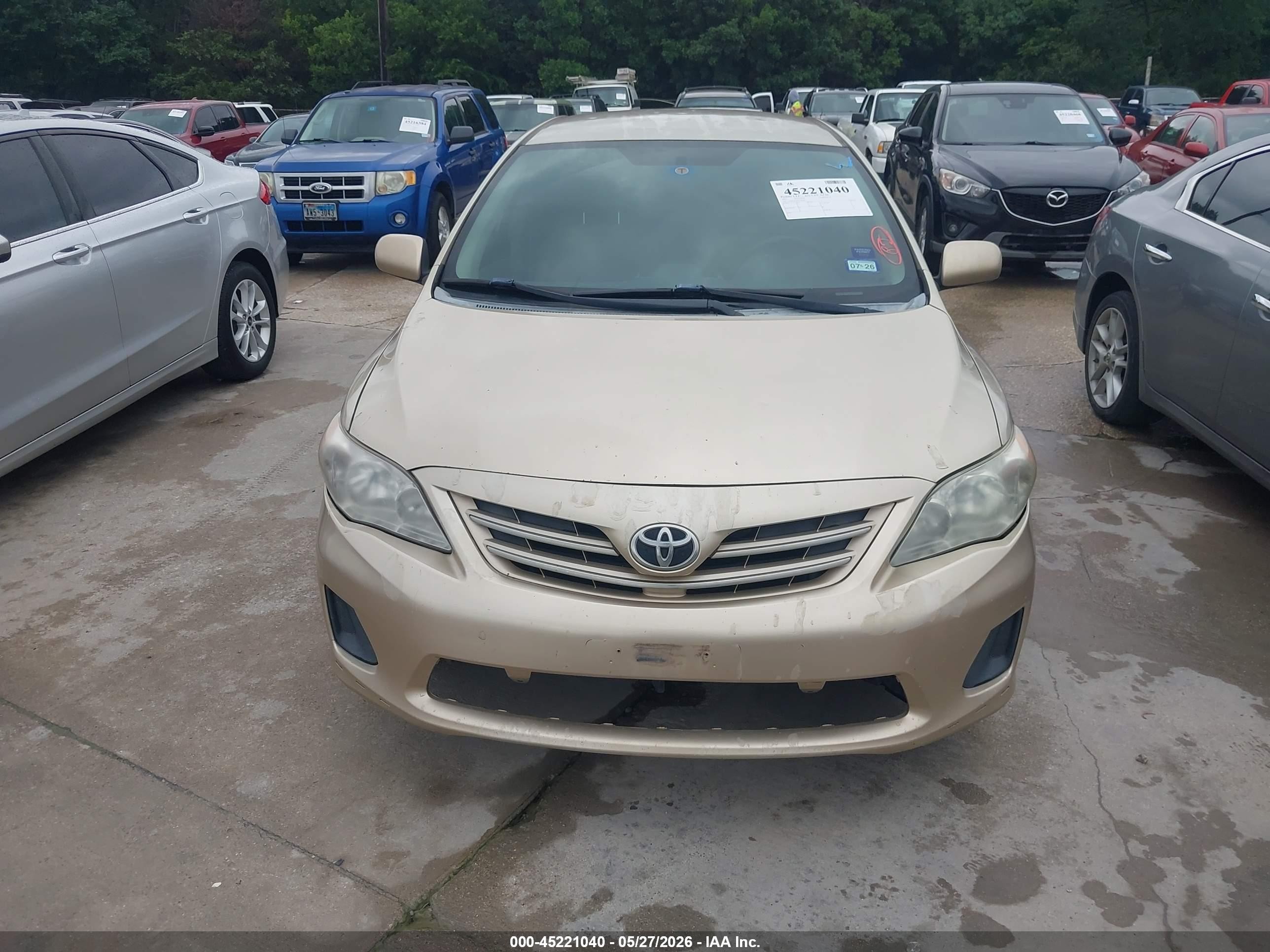 2013 Toyota Corolla Le Золотой vin: 2T1BU4EE0DC994041