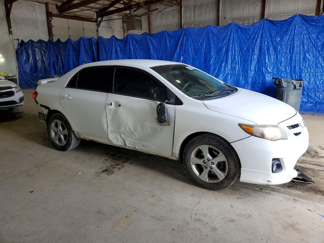 2013 Toyota Corolla S White vin: 2T1BU4EE0DC998221