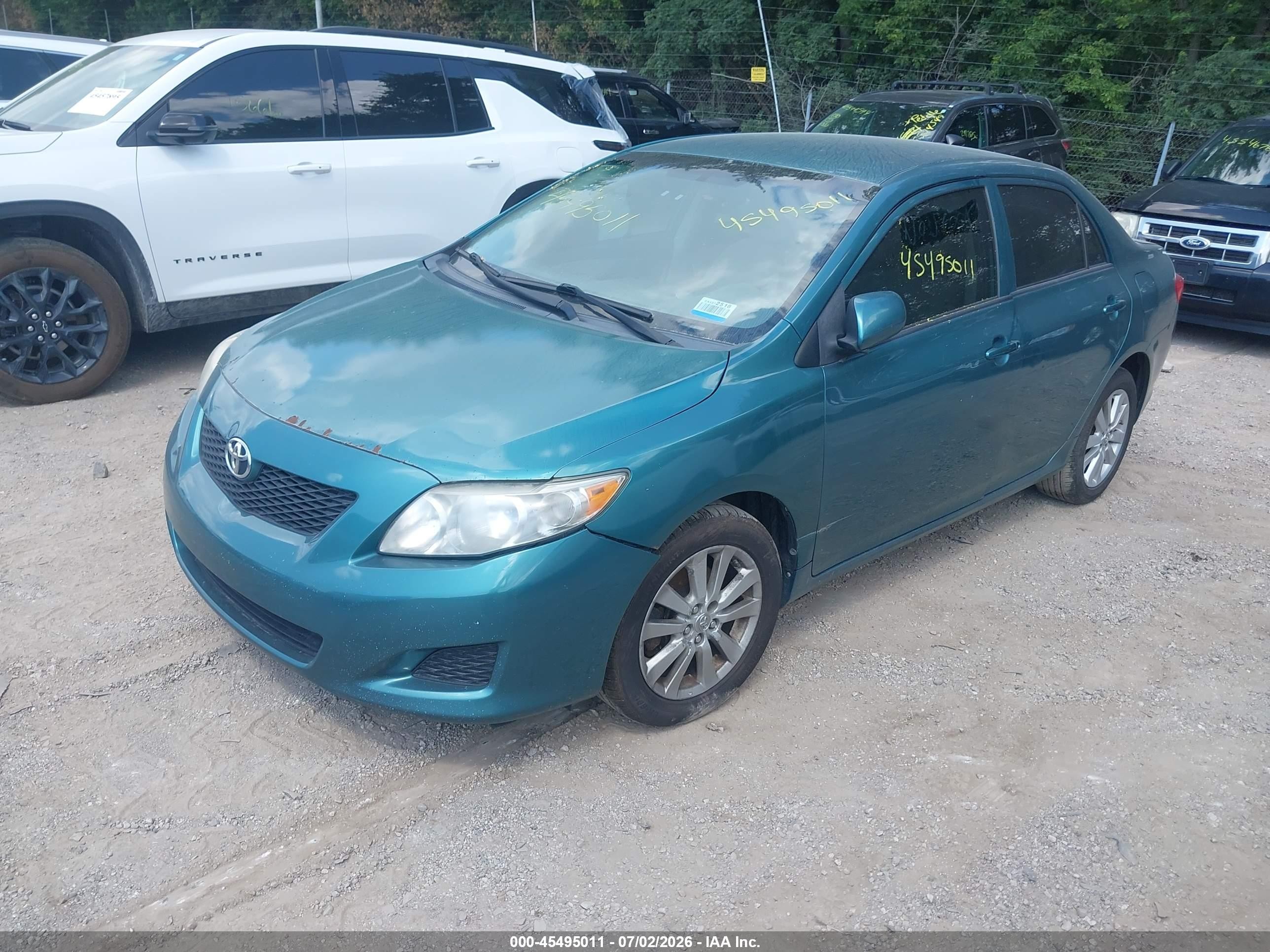 2010 Toyota Corolla Le Blue vin: 2T1BU4EE1AC191573