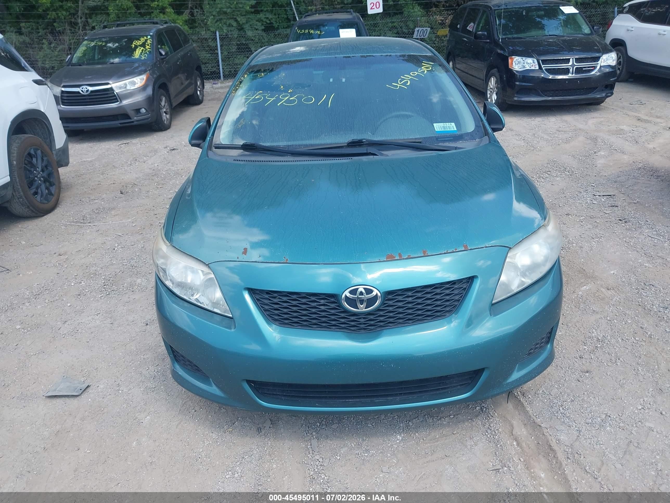 2010 Toyota Corolla Le Blue vin: 2T1BU4EE1AC191573