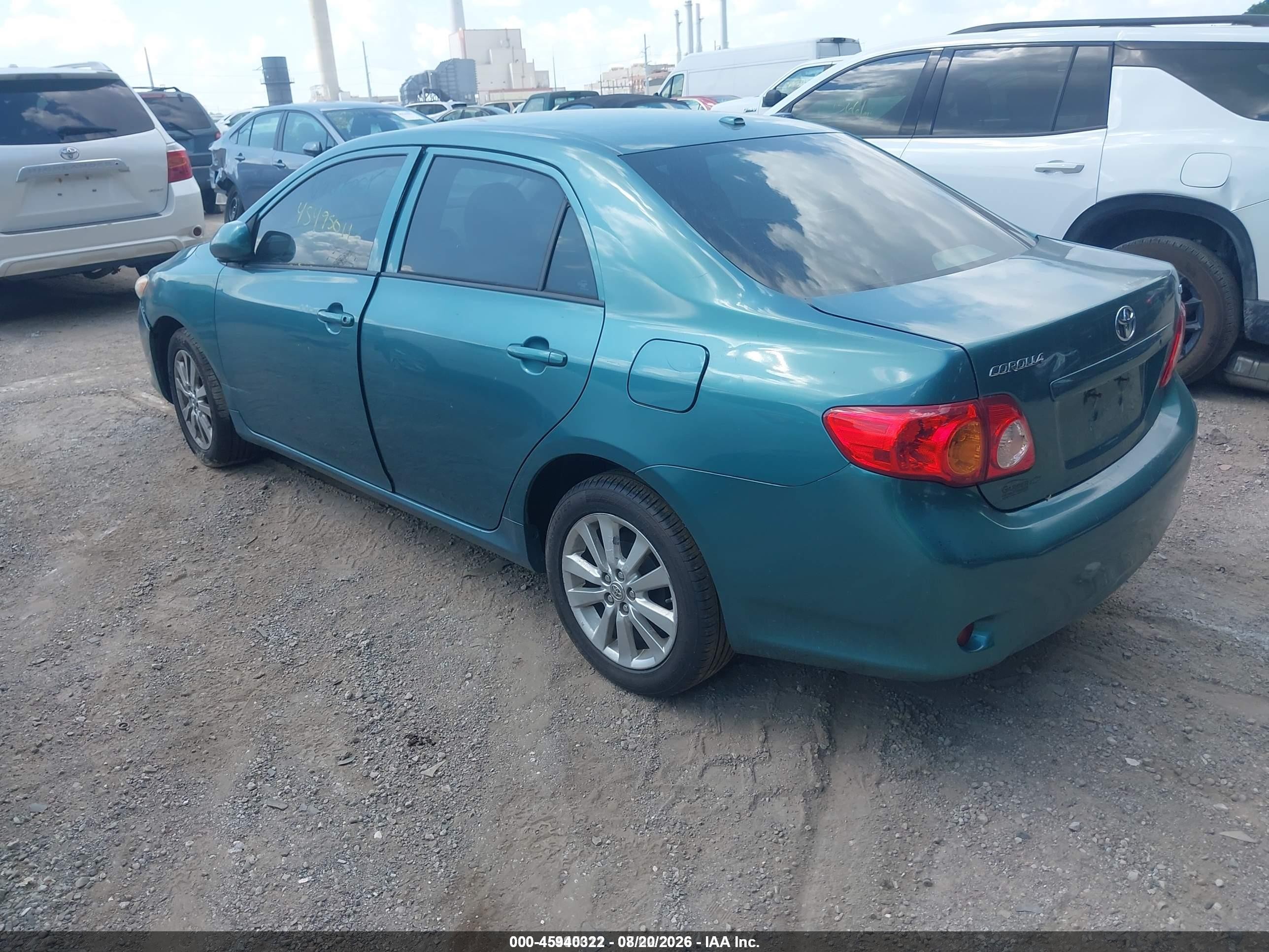 2010 Toyota Corolla Le Blue vin: 2T1BU4EE1AC191573