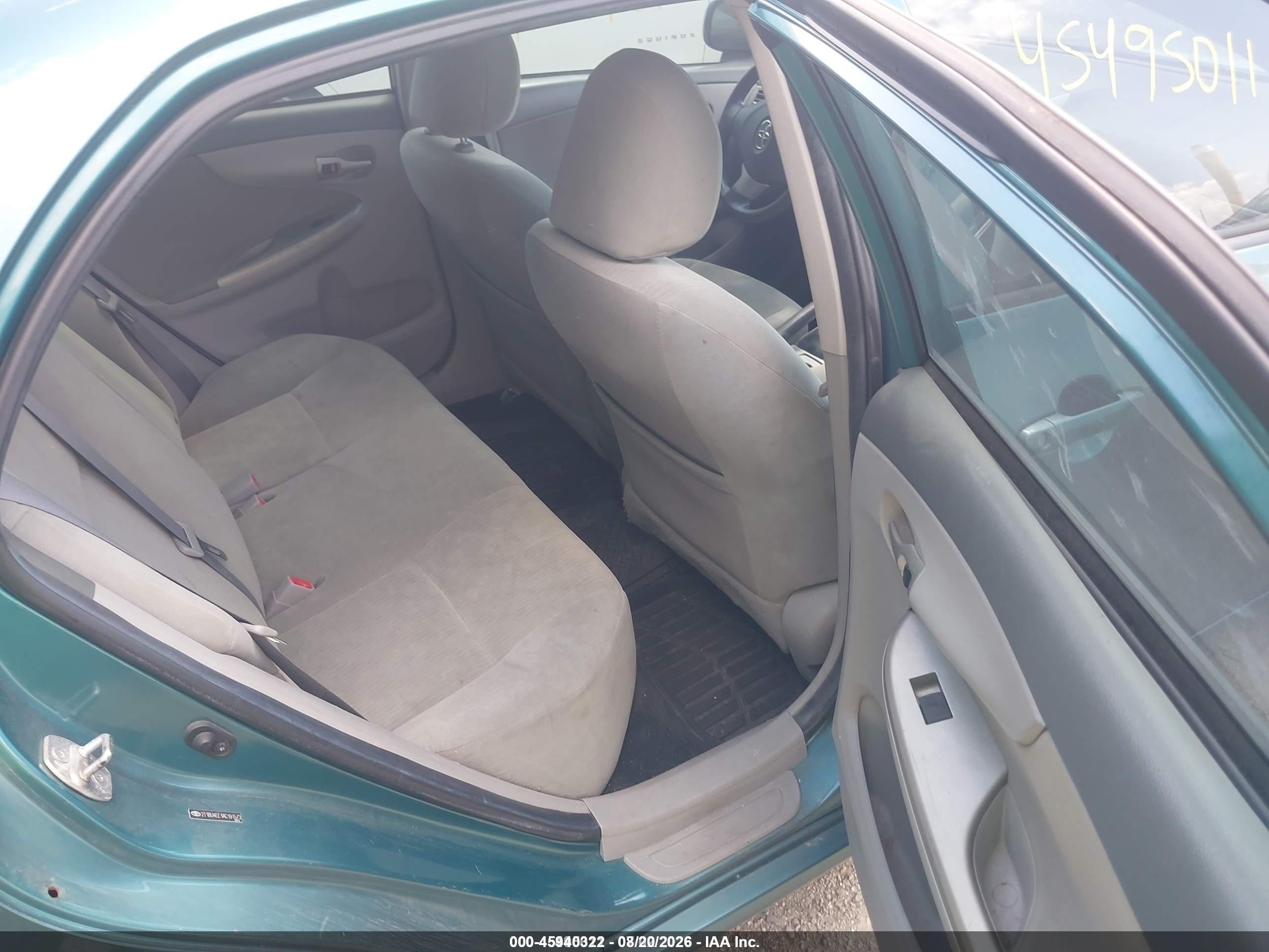 2010 Toyota Corolla Le Blue vin: 2T1BU4EE1AC191573