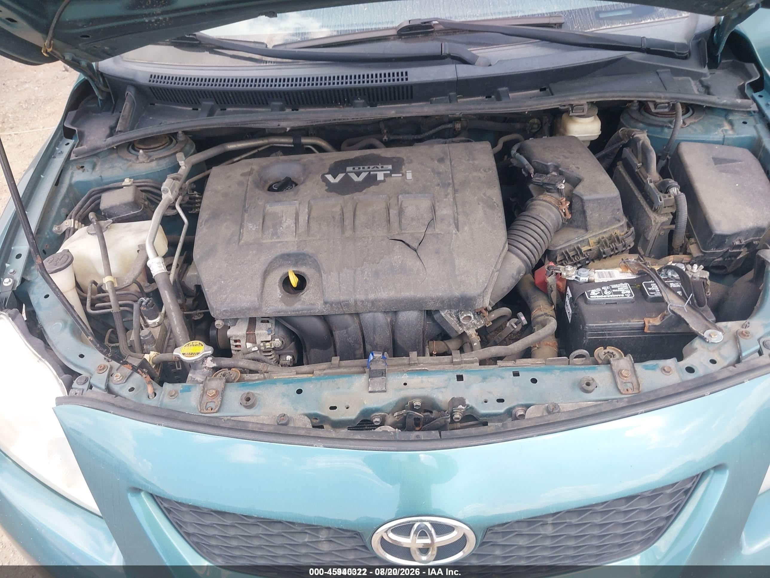 2010 Toyota Corolla Le Blue vin: 2T1BU4EE1AC191573