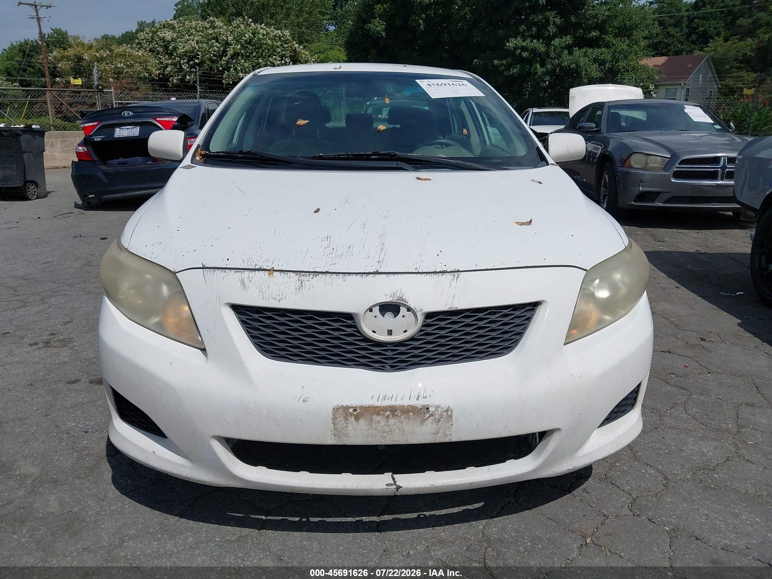 2010 Toyota Corolla Le White vin: 2T1BU4EE1AC201079