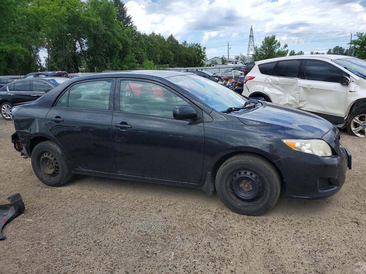 2010 Toyota Corolla Base Black vin: 2T1BU4EE1AC216018