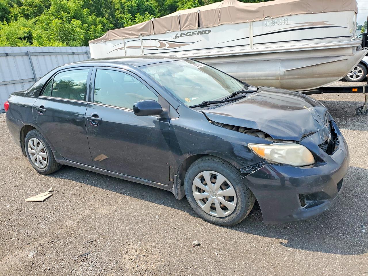 2010 Toyota Corolla Base Black vin: 2T1BU4EE1AC224474