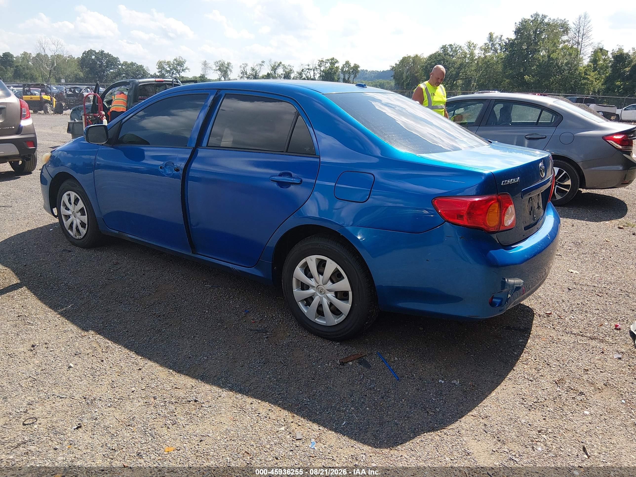 2010 Toyota Corolla Le Blue vin: 2T1BU4EE1AC227407