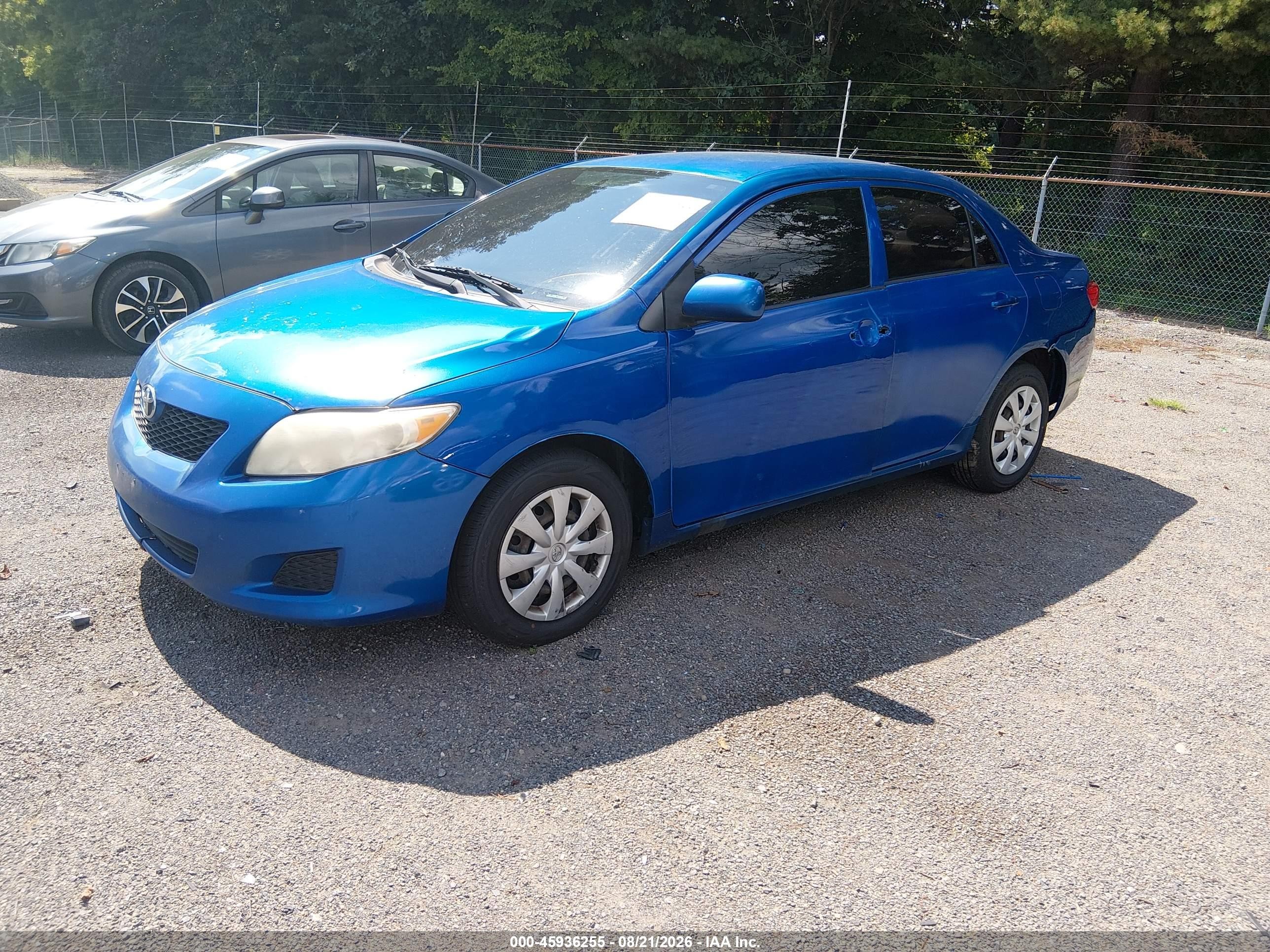 2010 Toyota Corolla Le Blue vin: 2T1BU4EE1AC227407
