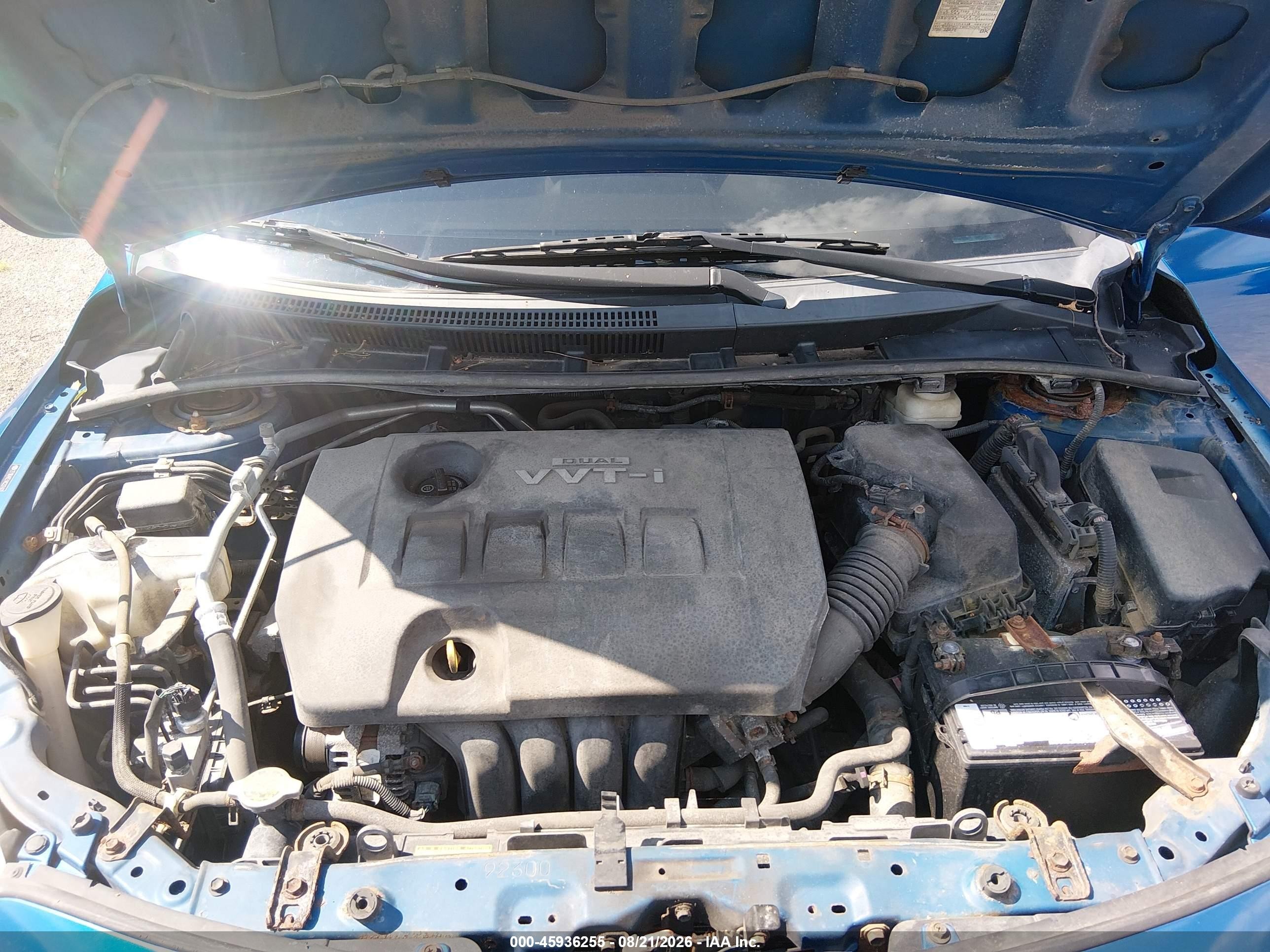 2010 Toyota Corolla Le Blue vin: 2T1BU4EE1AC227407