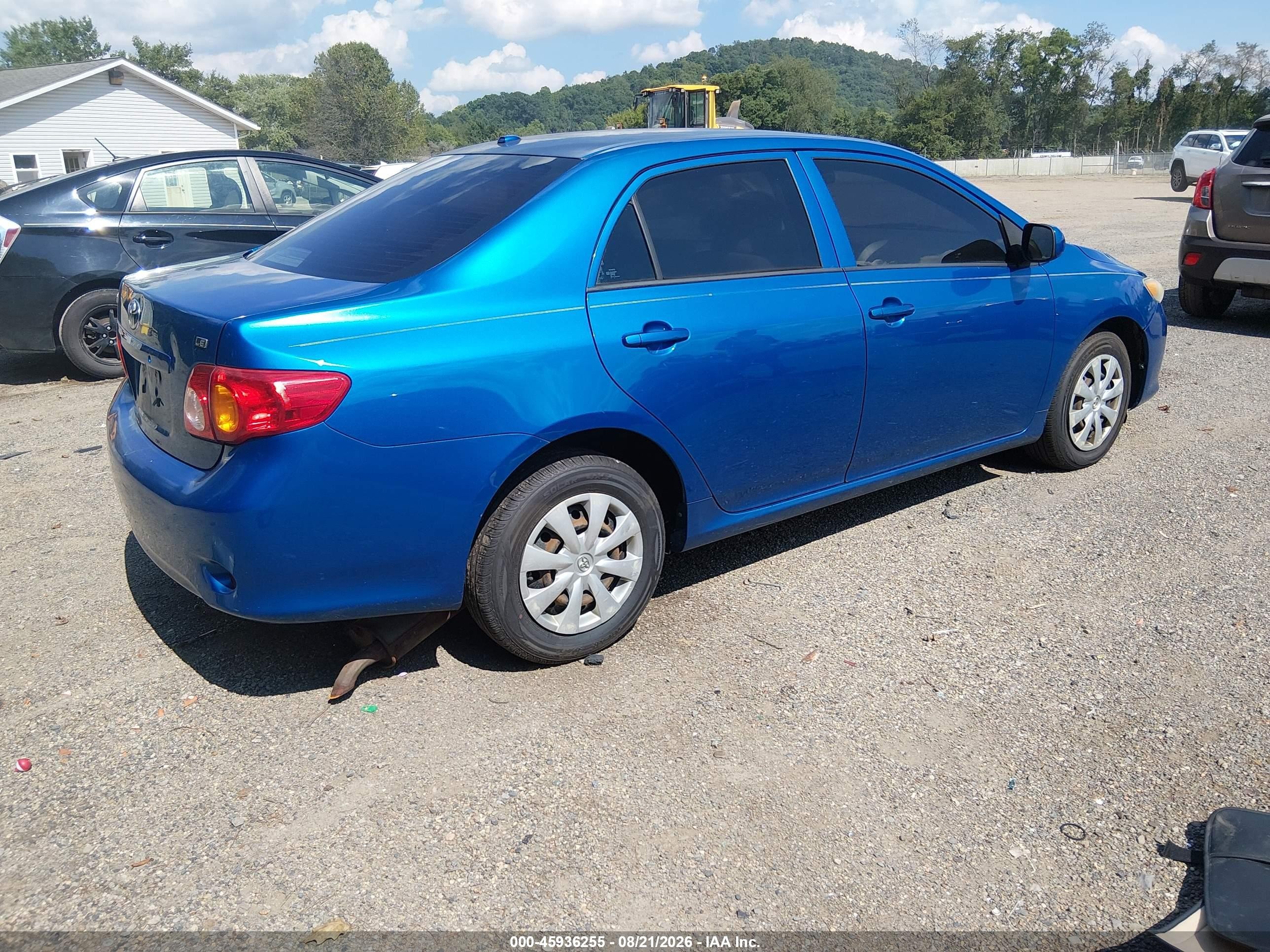 2010 Toyota Corolla Le Blue vin: 2T1BU4EE1AC227407