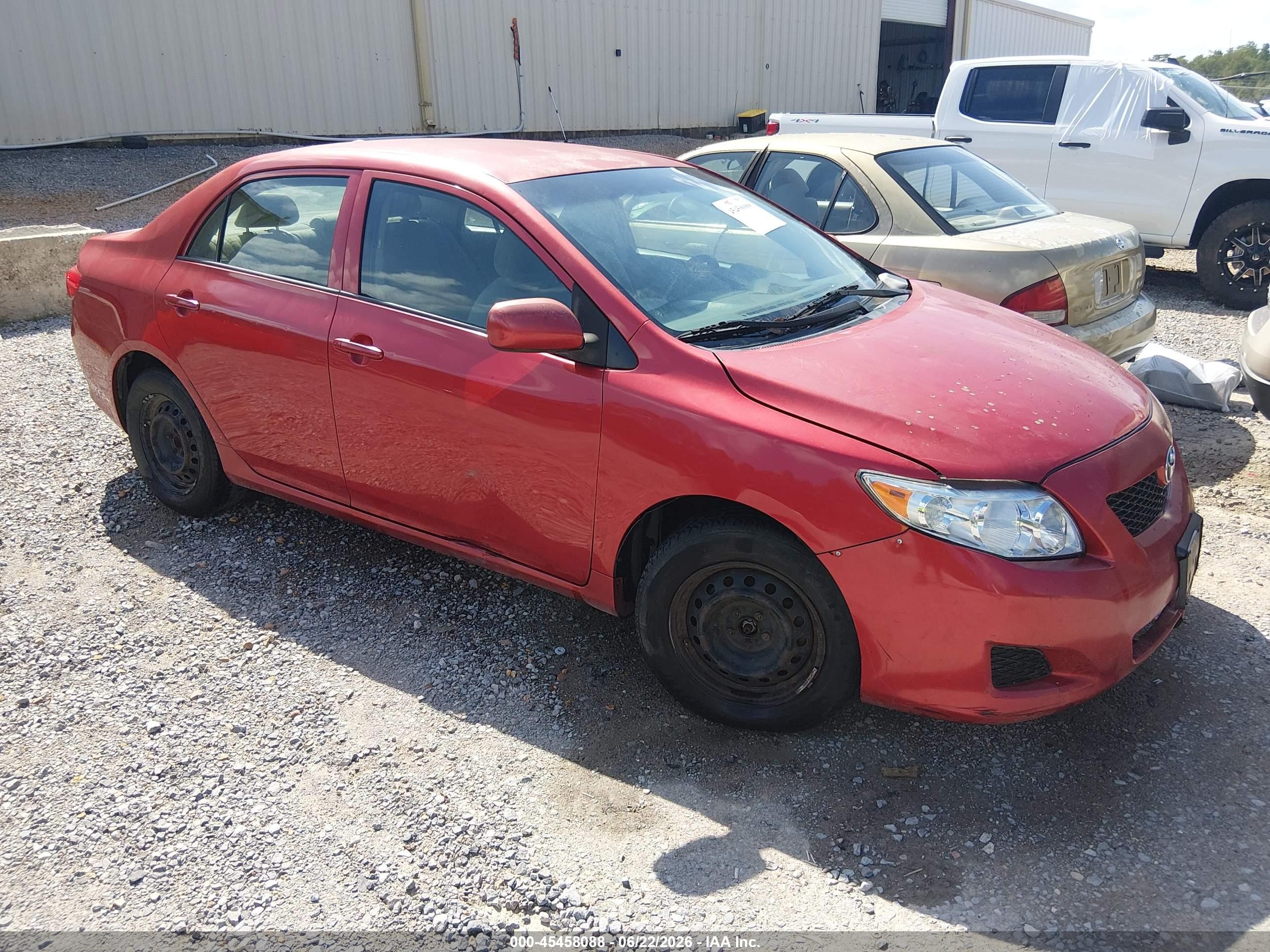 2010 Toyota Corolla Le Красный vin: 2T1BU4EE1AC251612