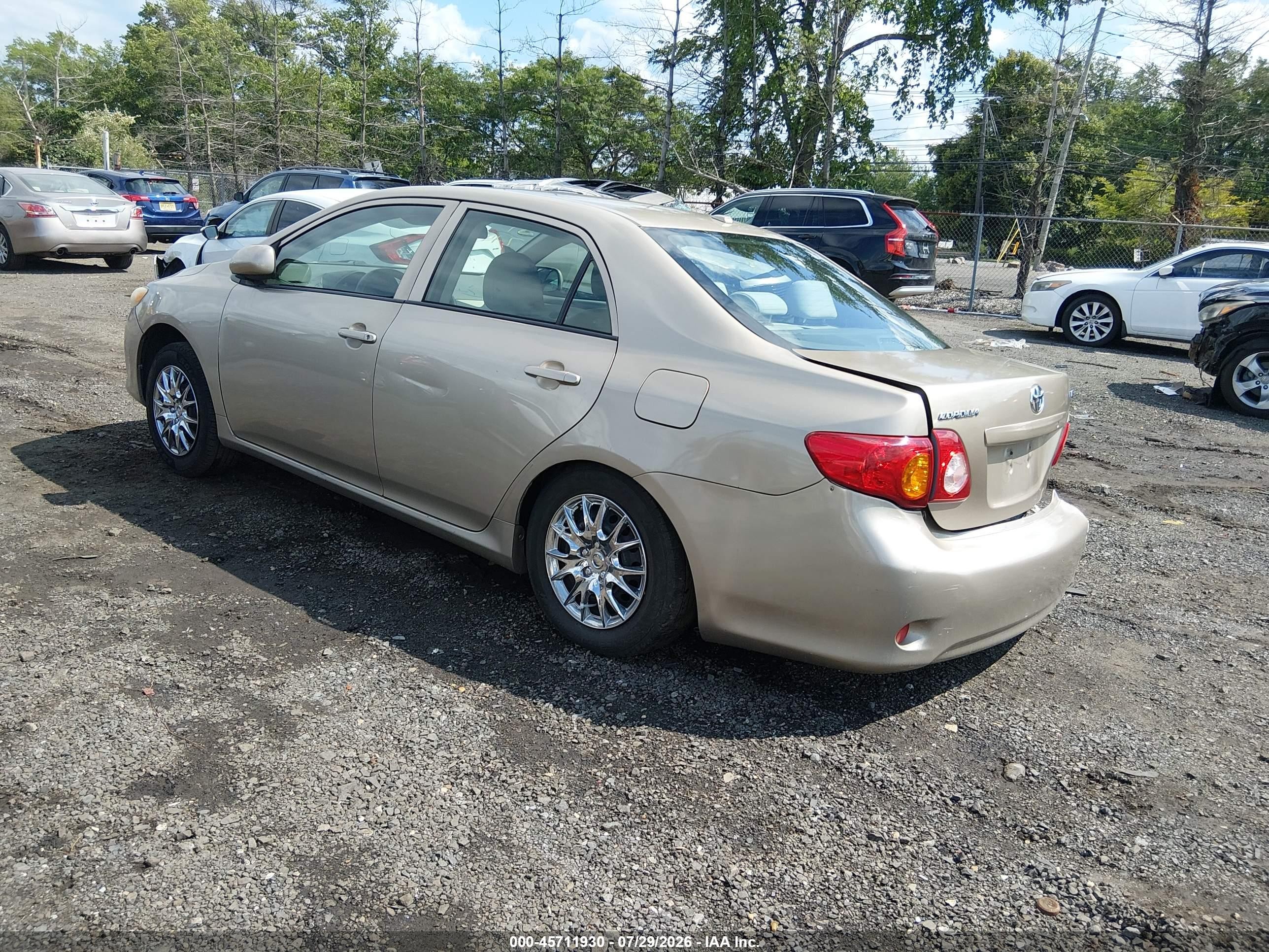 2010 Toyota Corolla Le Бежевый vin: 2T1BU4EE1AC254882