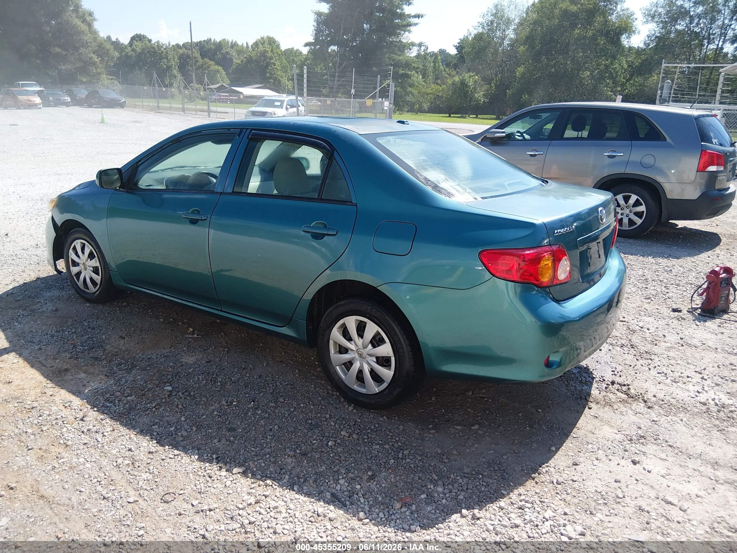 2010 Toyota Corolla Le Turquoise vin: 2T1BU4EE1AC257538
