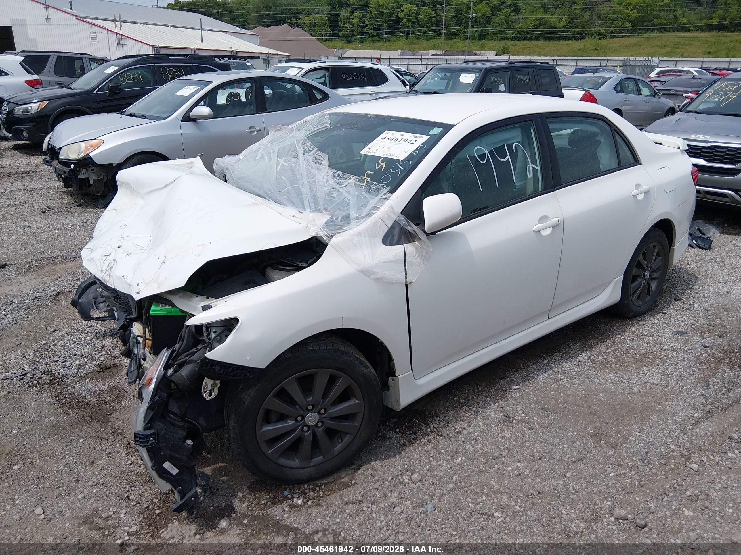 2010 Toyota Corolla S White vin: 2T1BU4EE1AC291169