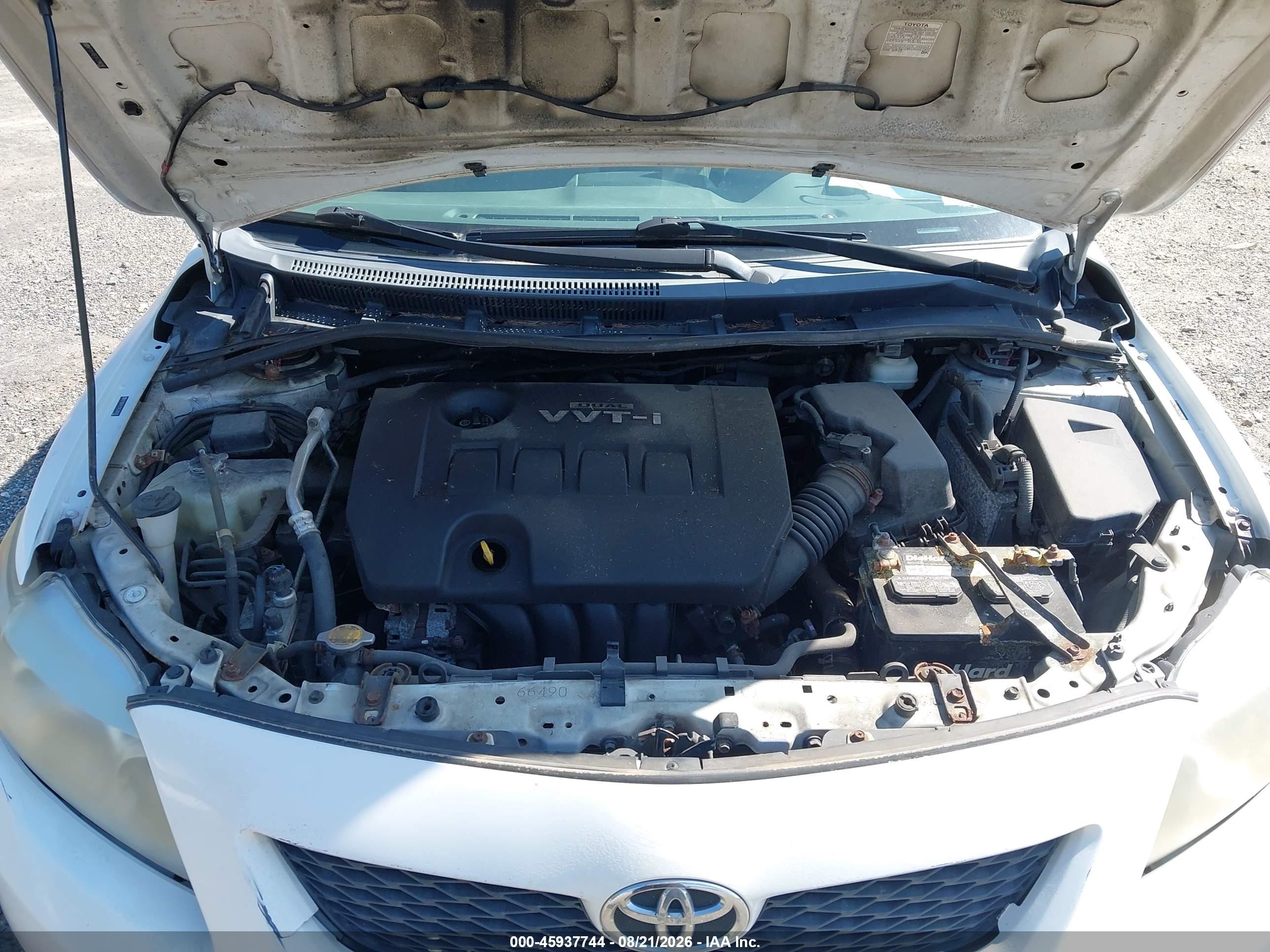 2010 Toyota Corolla Le White vin: 2T1BU4EE1AC296310