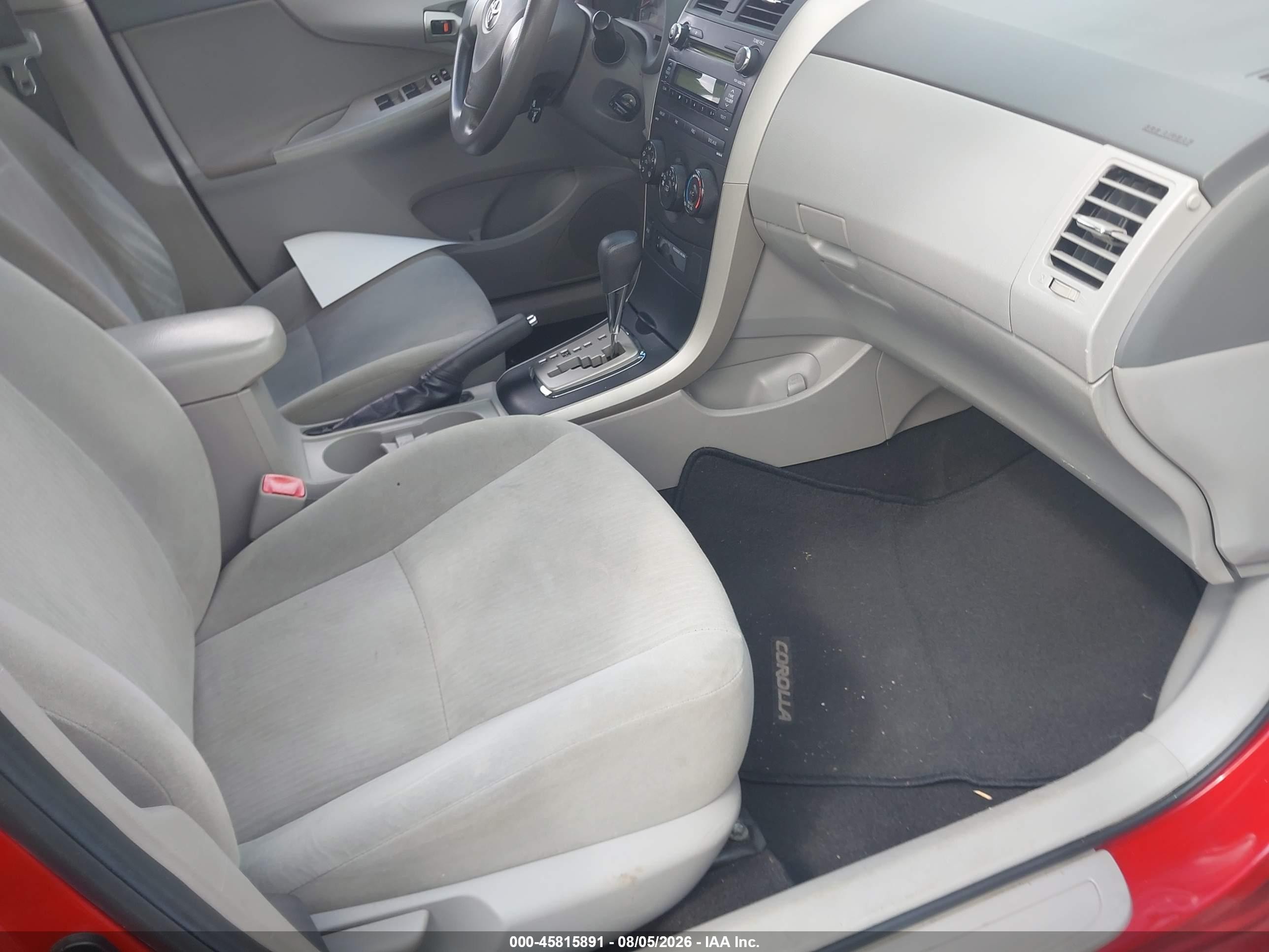 2010 Toyota Corolla Le Красный vin: 2T1BU4EE1AC303479