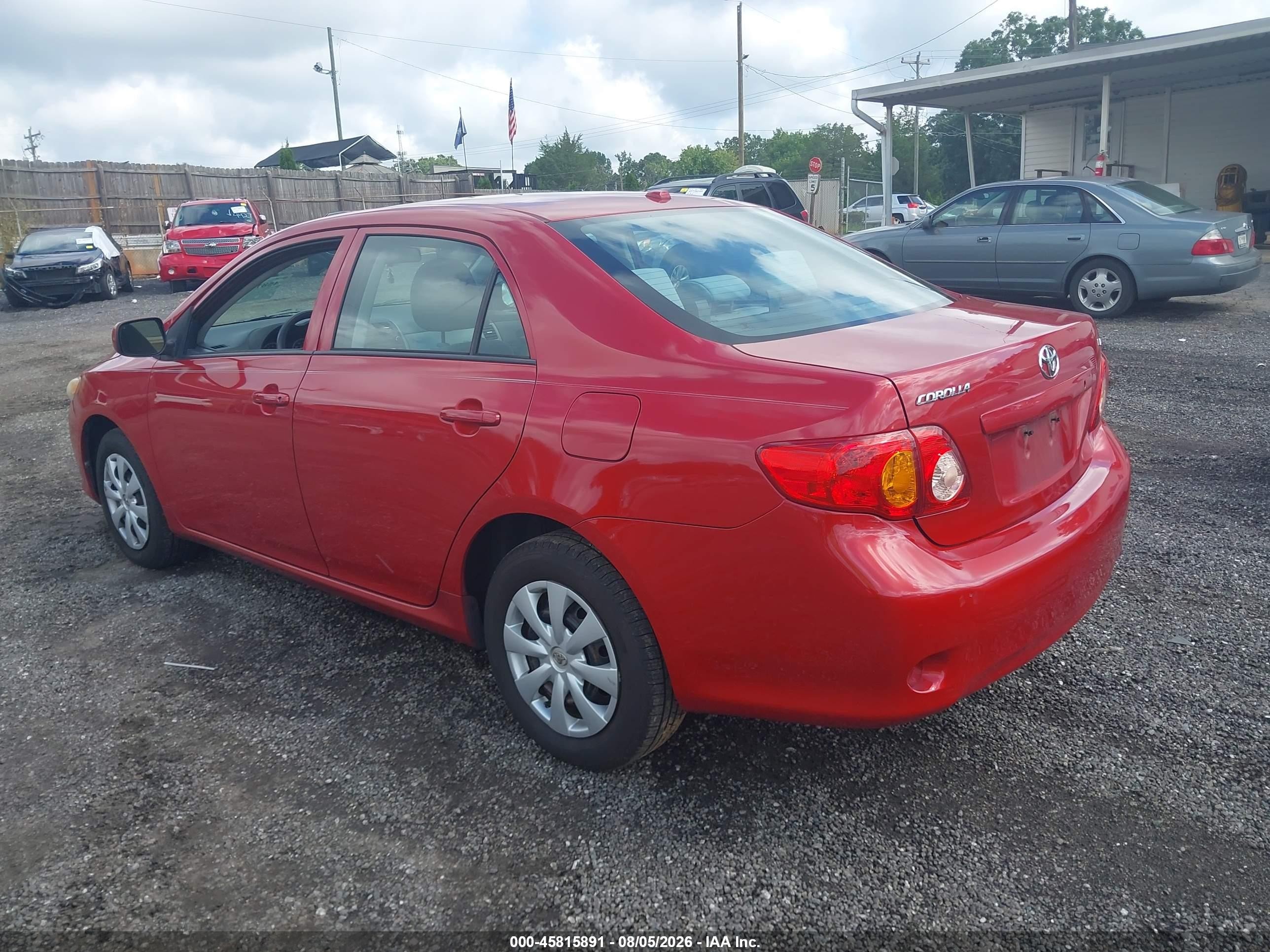 2010 Toyota Corolla Le Красный vin: 2T1BU4EE1AC303479