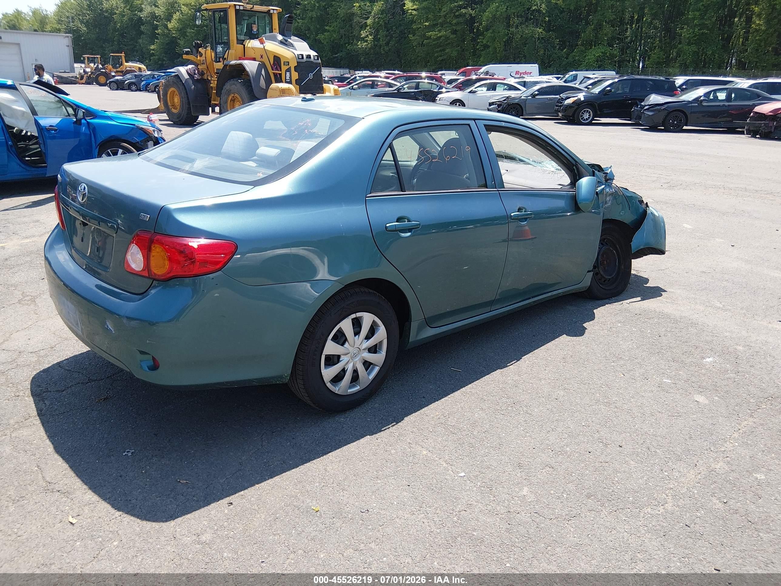 2010 Toyota Corolla Le Green vin: 2T1BU4EE1AC327605