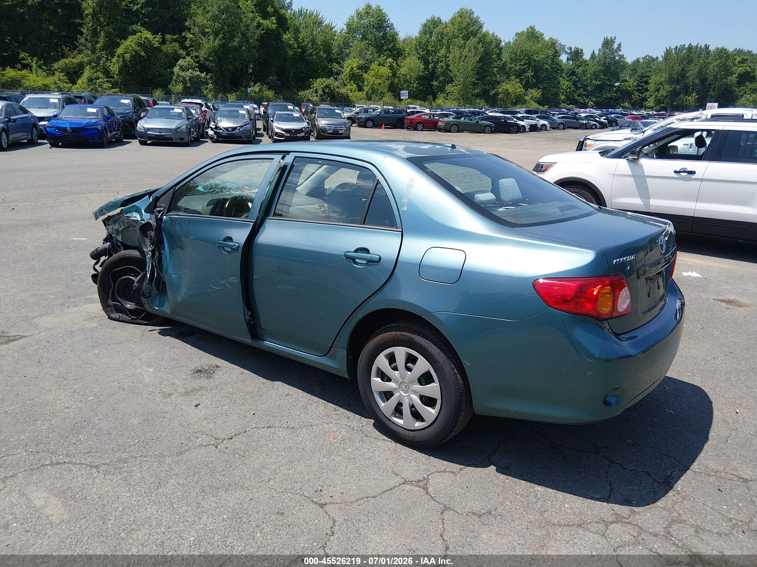 2010 Toyota Corolla Le Green vin: 2T1BU4EE1AC327605