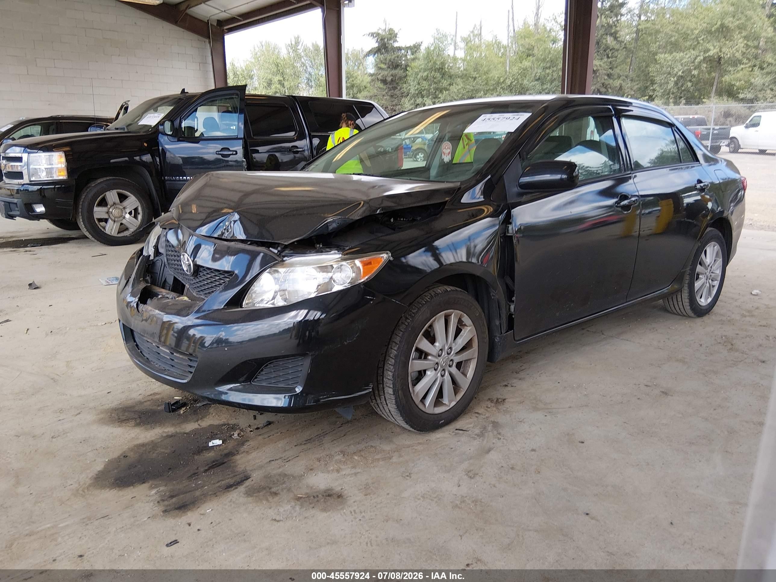 2010 Toyota Corolla Le Black vin: 2T1BU4EE1AC339379