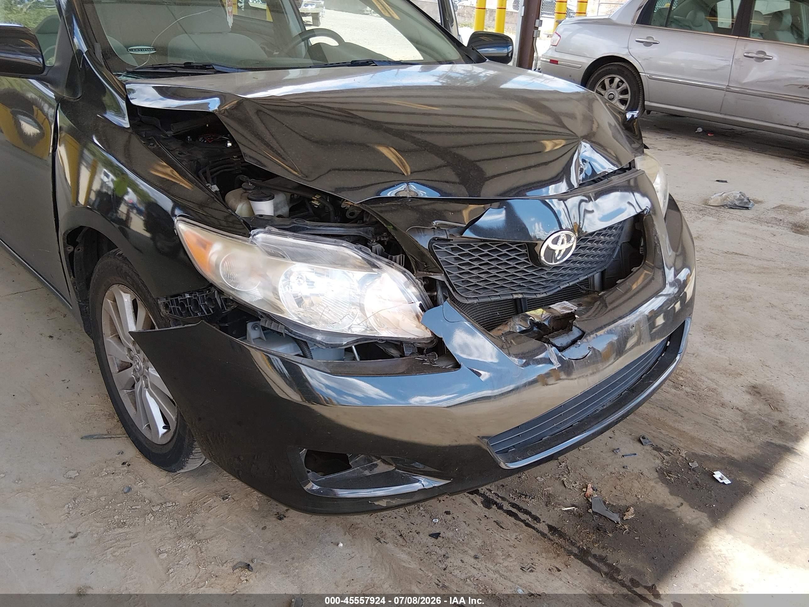 2010 Toyota Corolla Le Black vin: 2T1BU4EE1AC339379