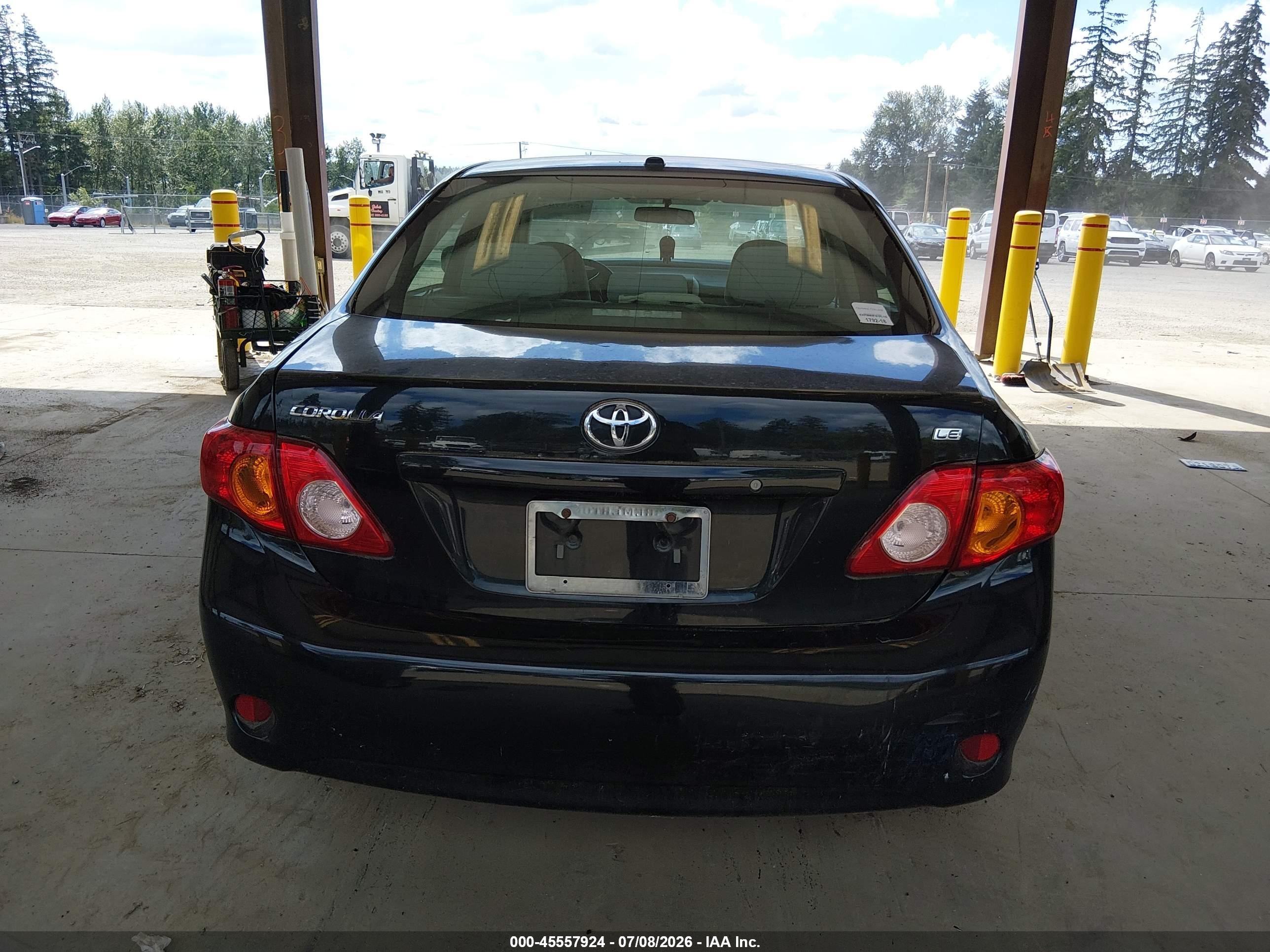 2010 Toyota Corolla Le Black vin: 2T1BU4EE1AC339379