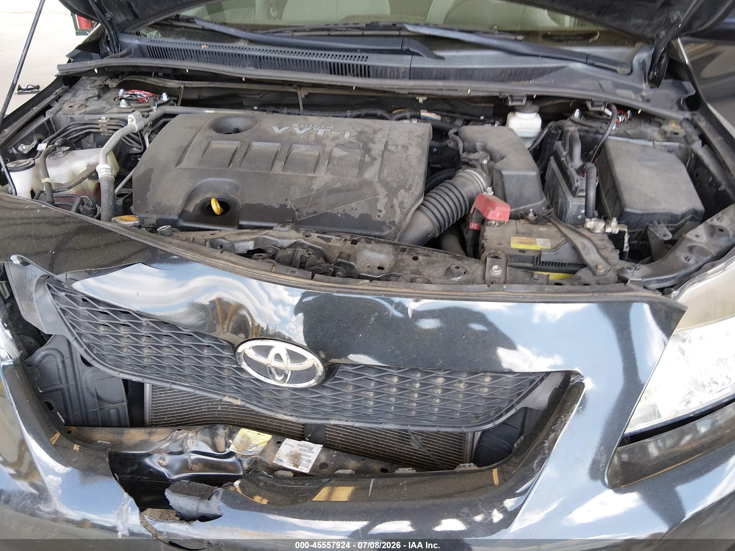 2010 Toyota Corolla Le Black vin: 2T1BU4EE1AC339379