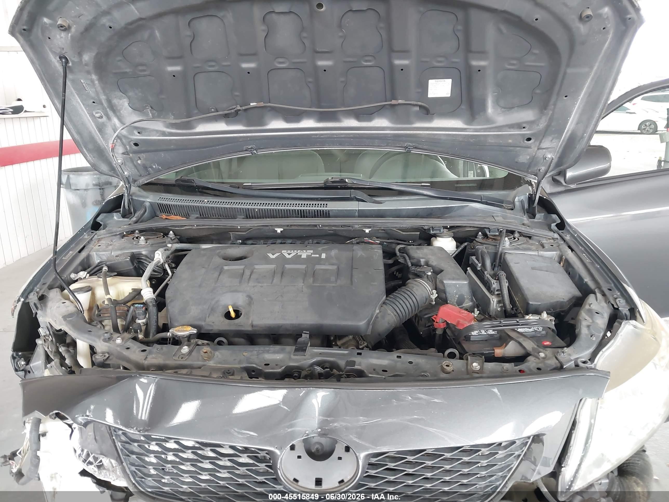 2010 Toyota Corolla Le Gray vin: 2T1BU4EE1AC357722