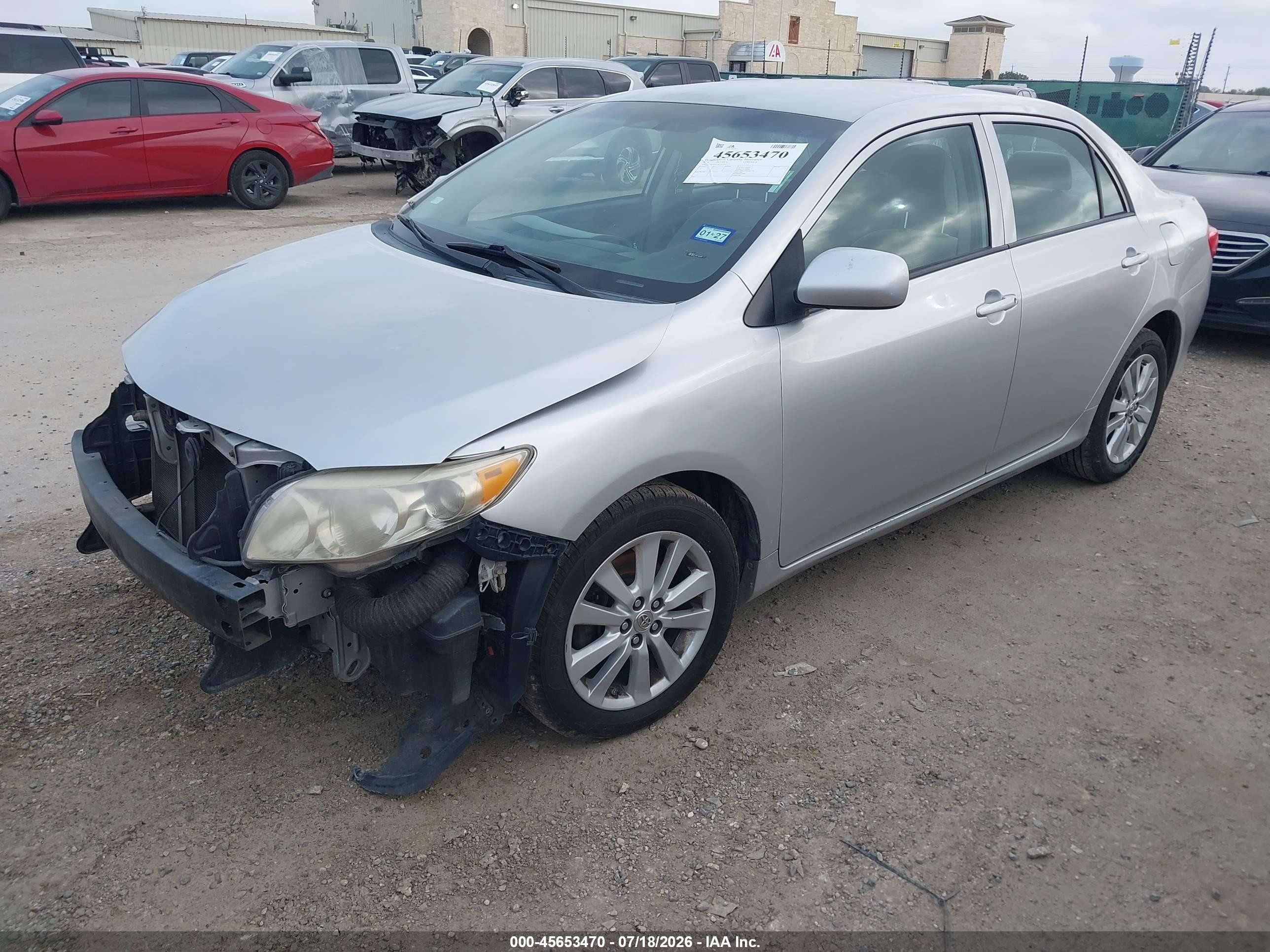 2010 Toyota Corolla Le Silver vin: 2T1BU4EE1AC362497