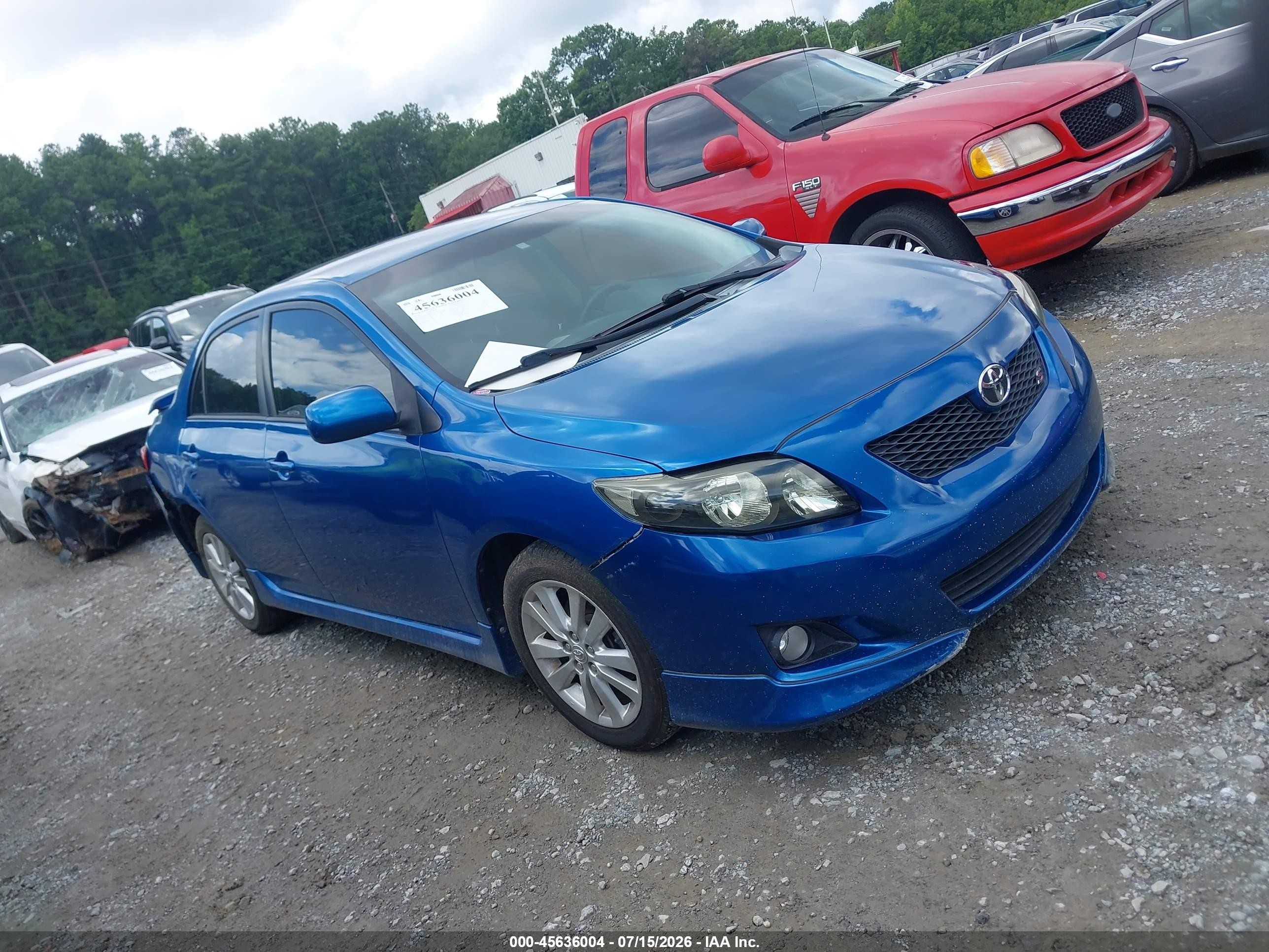 2010 Toyota Corolla S Blue vin: 2T1BU4EE1AC367067