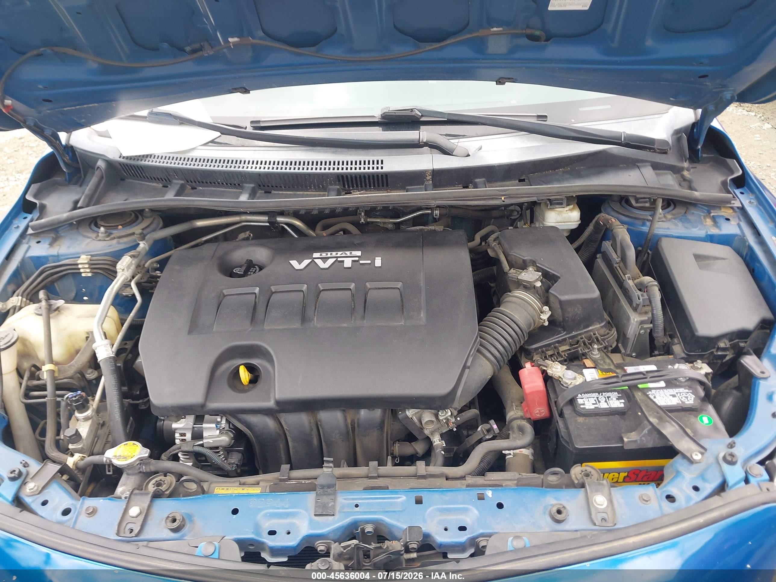 2010 Toyota Corolla S Blue vin: 2T1BU4EE1AC367067