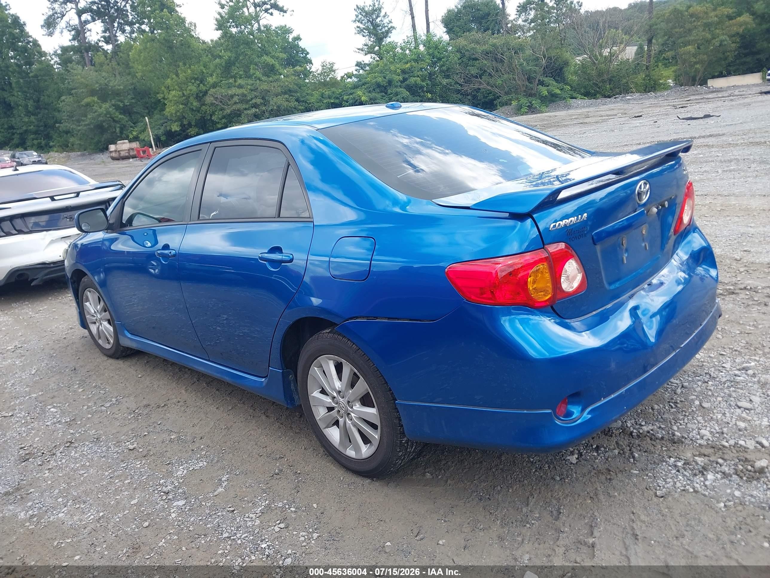 2010 Toyota Corolla S Blue vin: 2T1BU4EE1AC367067
