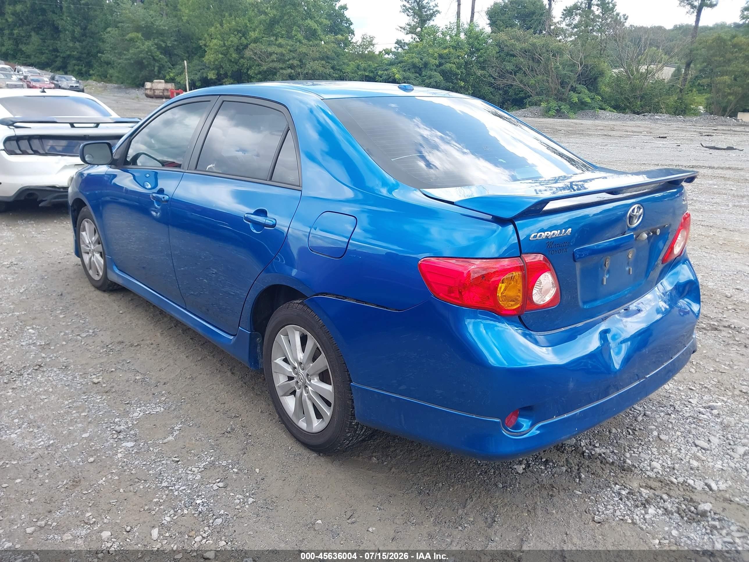2010 Toyota Corolla S Blue vin: 2T1BU4EE1AC367067