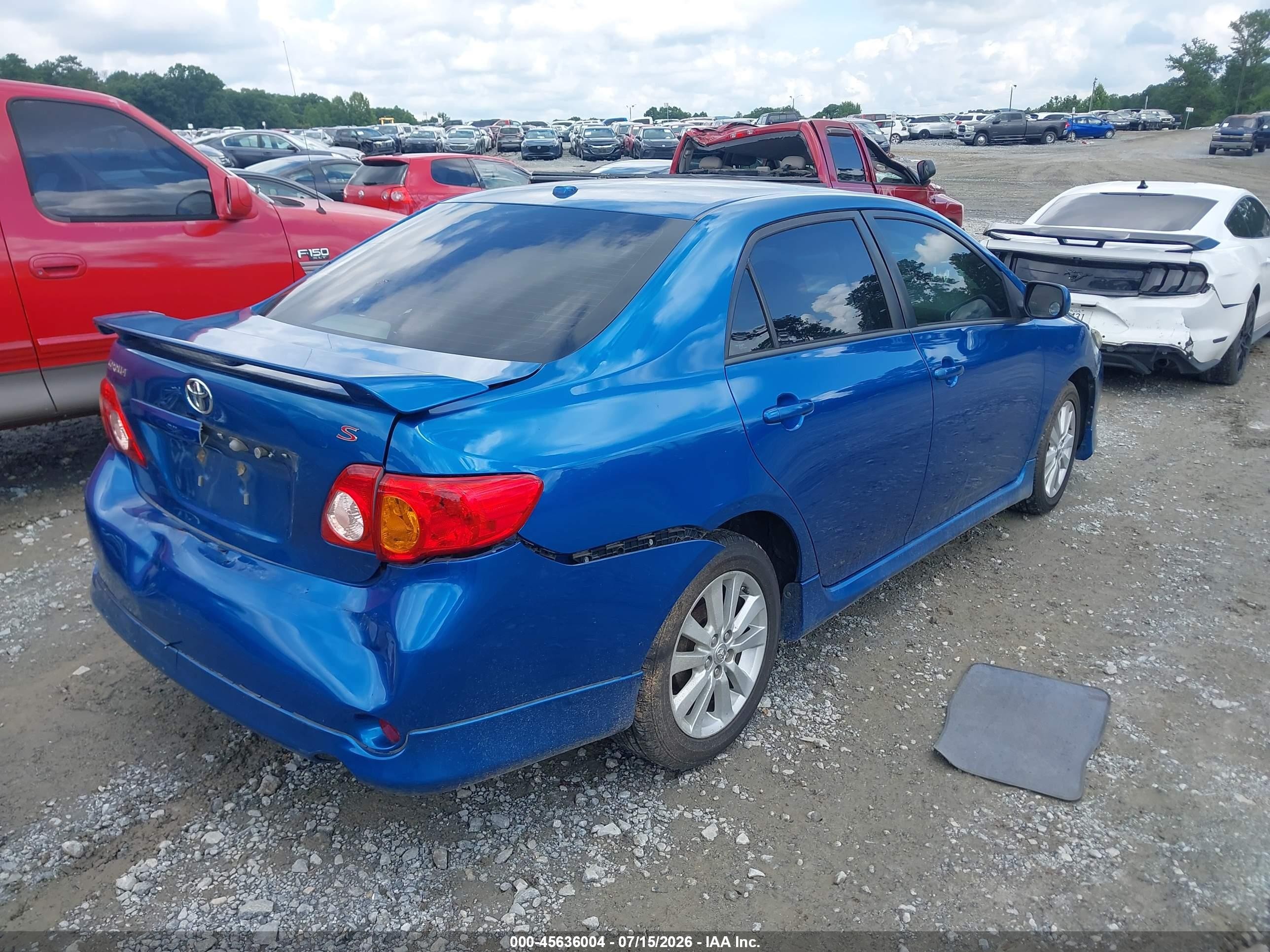 2010 Toyota Corolla S Blue vin: 2T1BU4EE1AC367067
