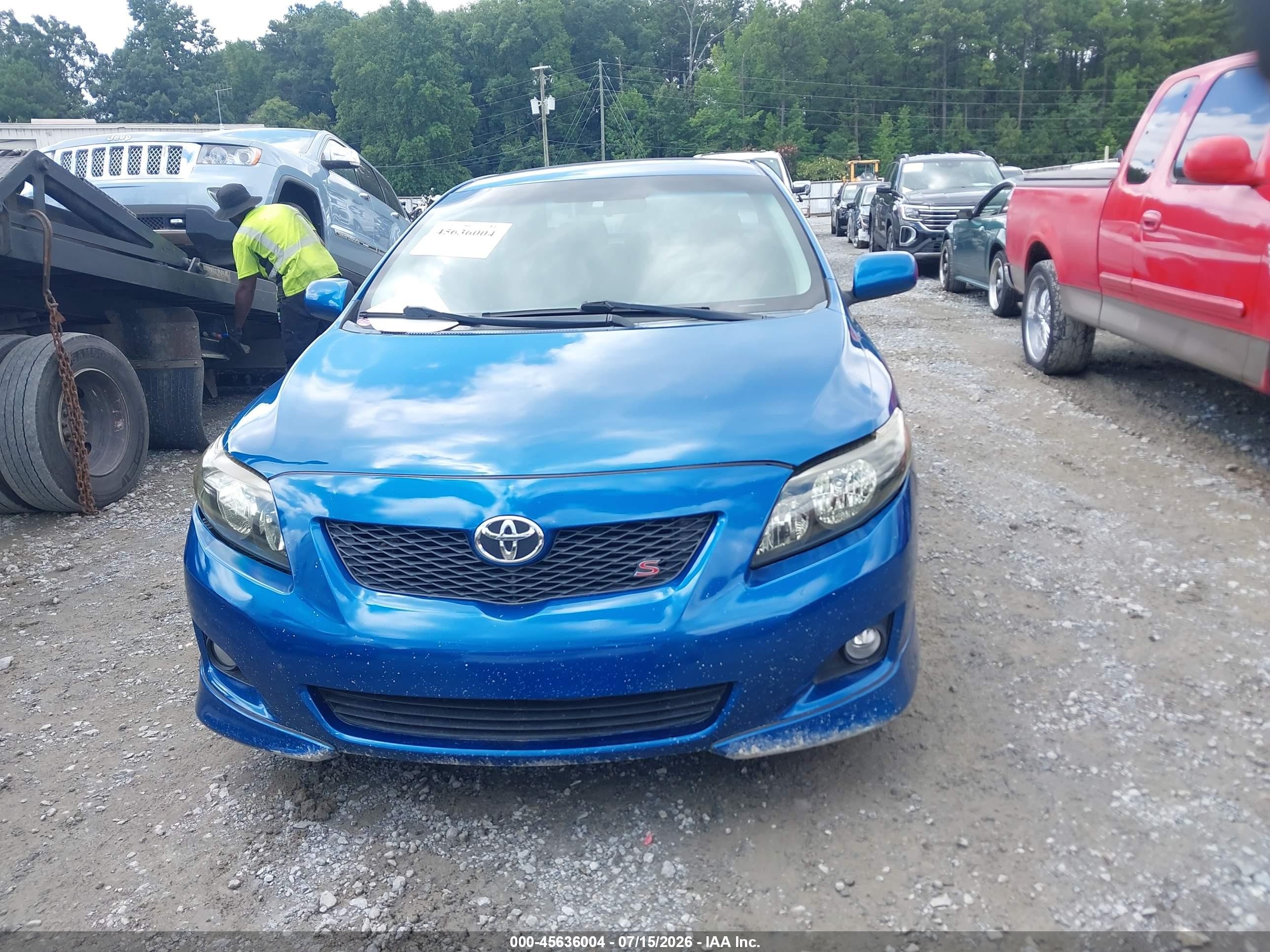 2010 Toyota Corolla S Blue vin: 2T1BU4EE1AC367067