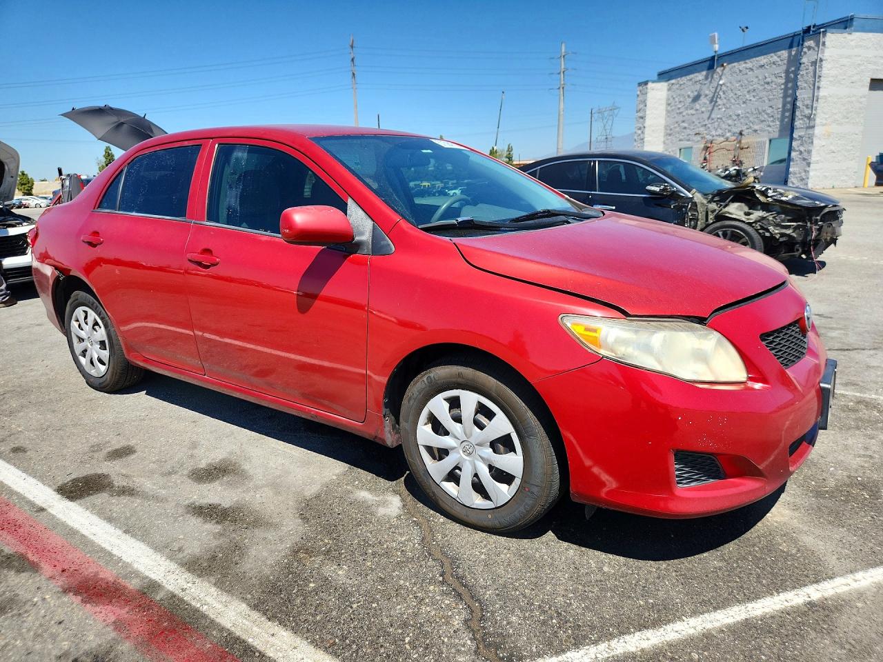 2010 Toyota Corolla Red vin: 2T1BU4EE1AC374407