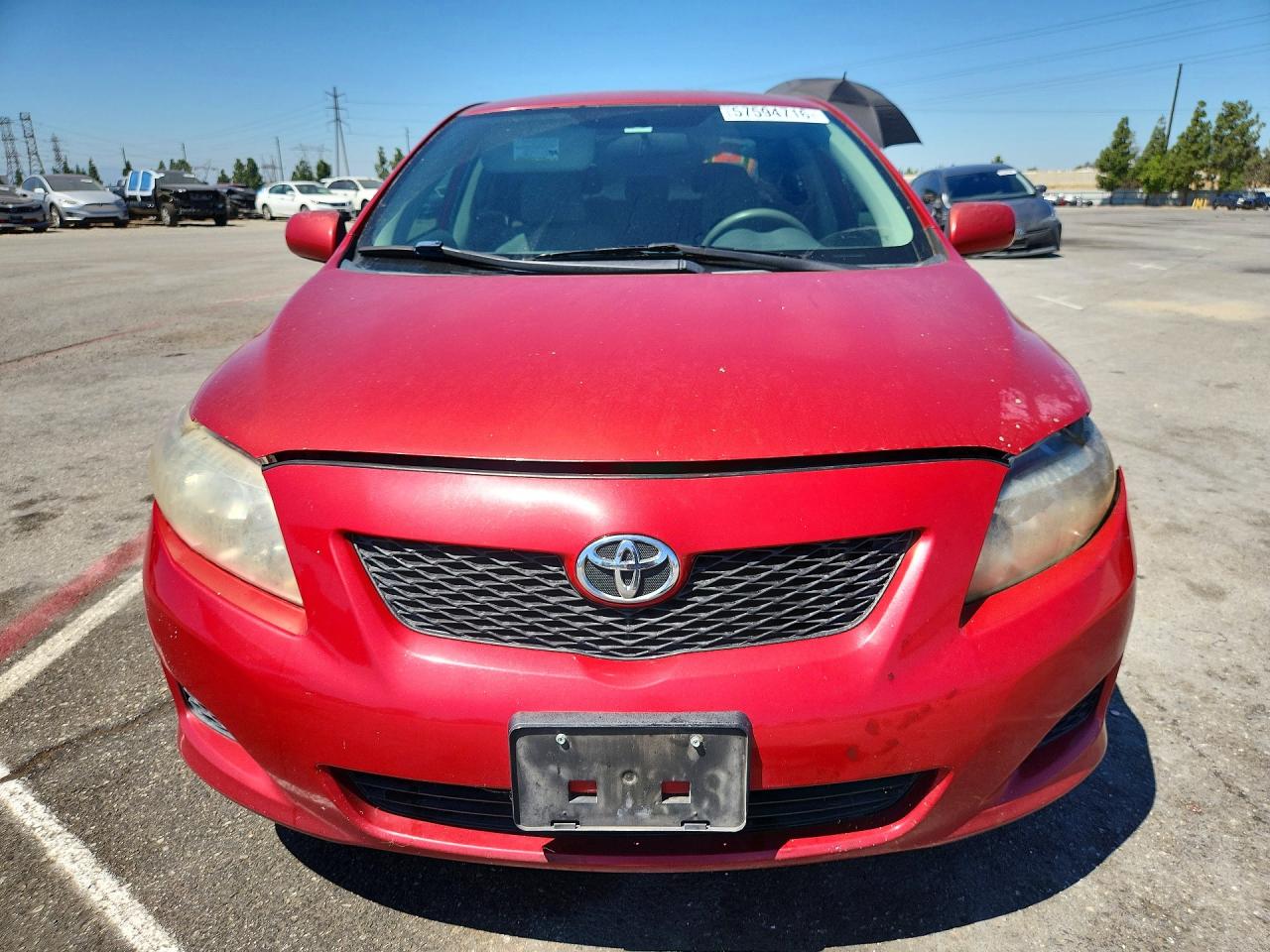 2010 Toyota Corolla Red vin: 2T1BU4EE1AC374407