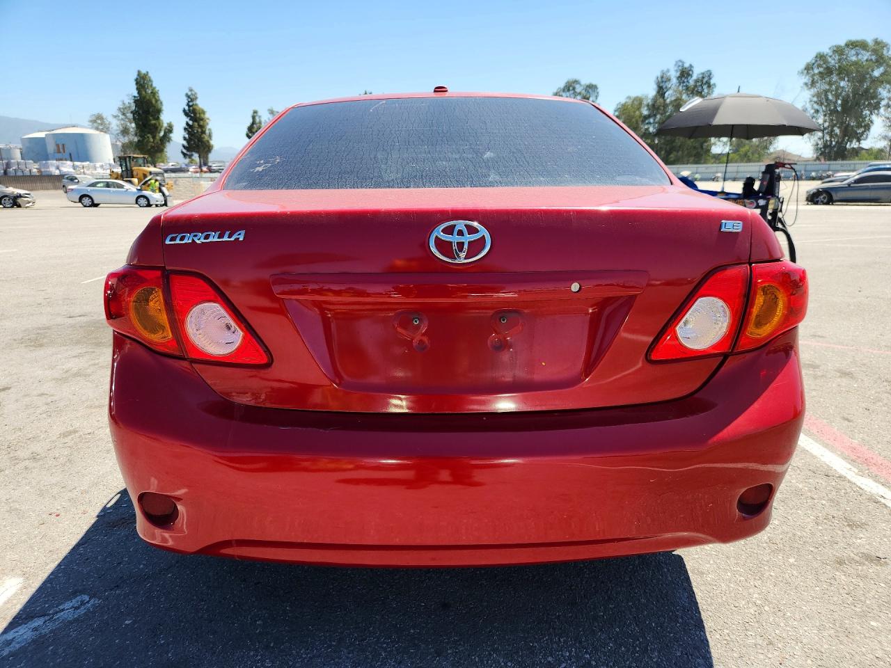 2010 Toyota Corolla Red vin: 2T1BU4EE1AC374407