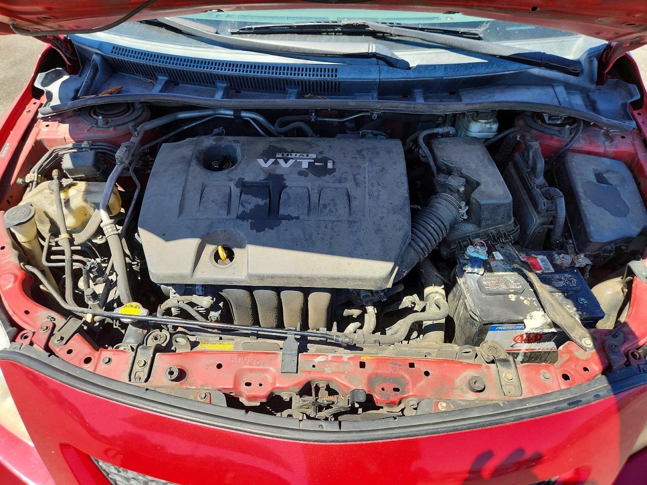 2010 Toyota Corolla Red vin: 2T1BU4EE1AC374407