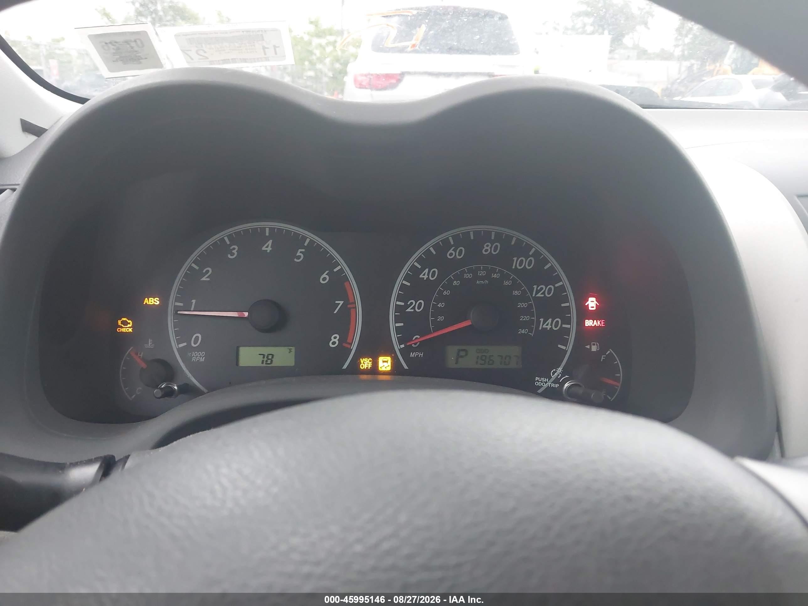 2010 Toyota Corolla Le Red vin: 2T1BU4EE1AC384189