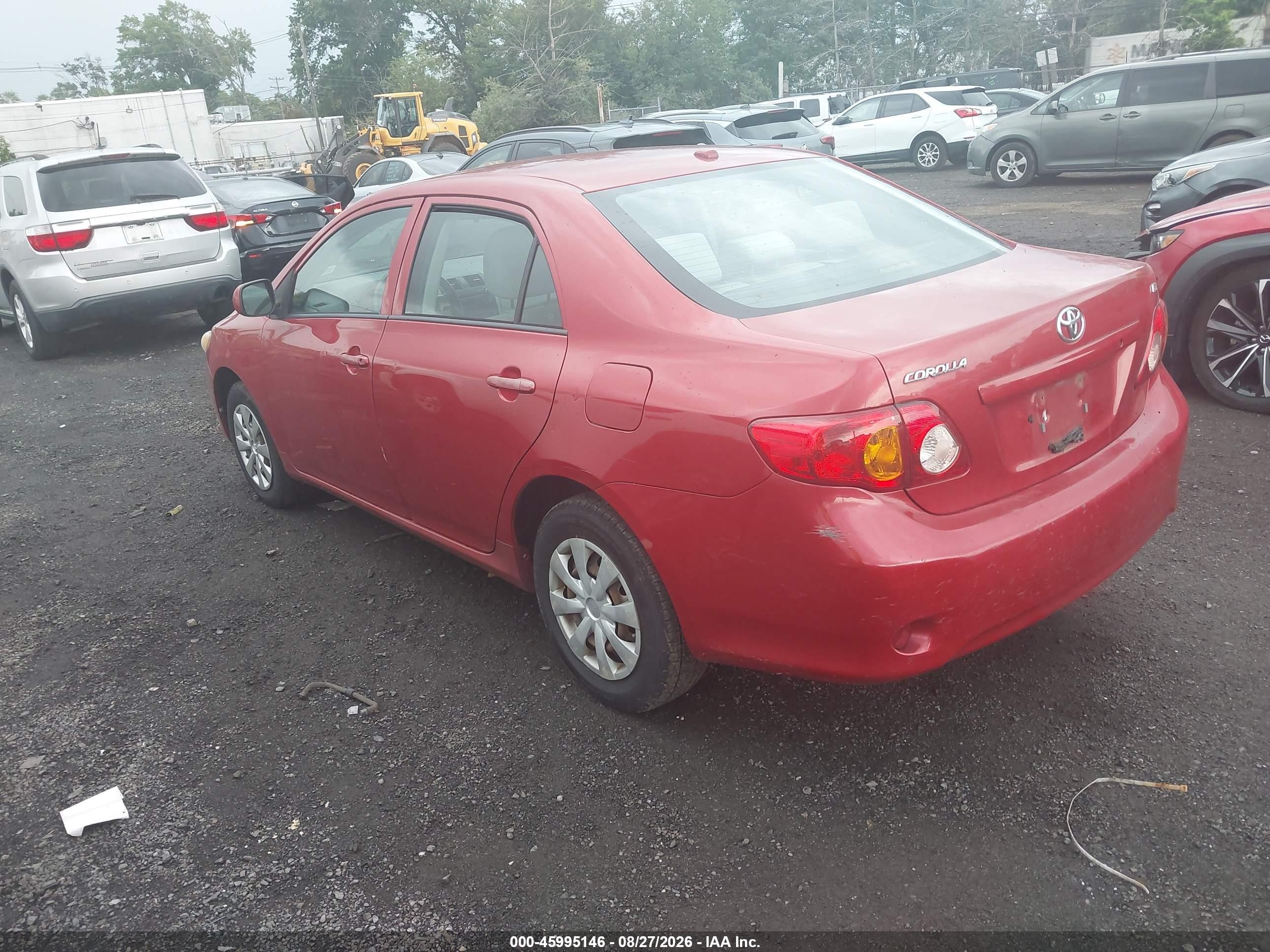 2010 Toyota Corolla Le Red vin: 2T1BU4EE1AC384189