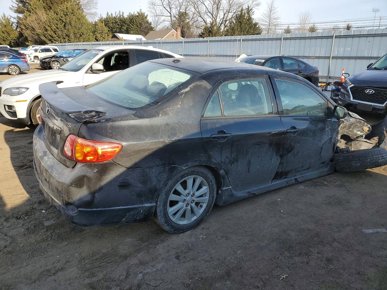 2010 Toyota Corolla Base Black vin: 2T1BU4EE1AC393099