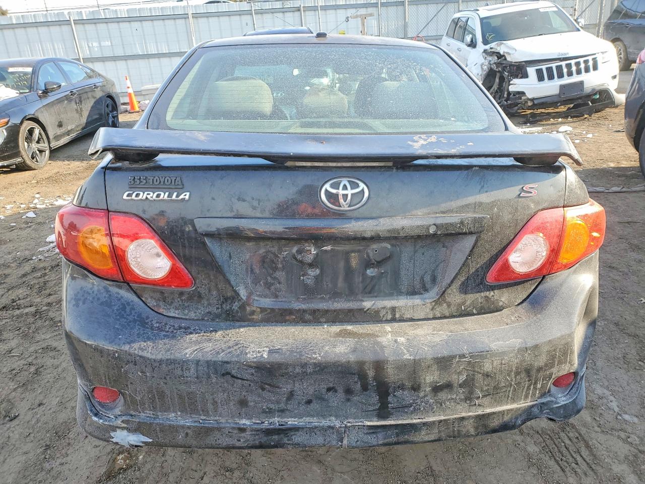 2010 Toyota Corolla Base Black vin: 2T1BU4EE1AC393099