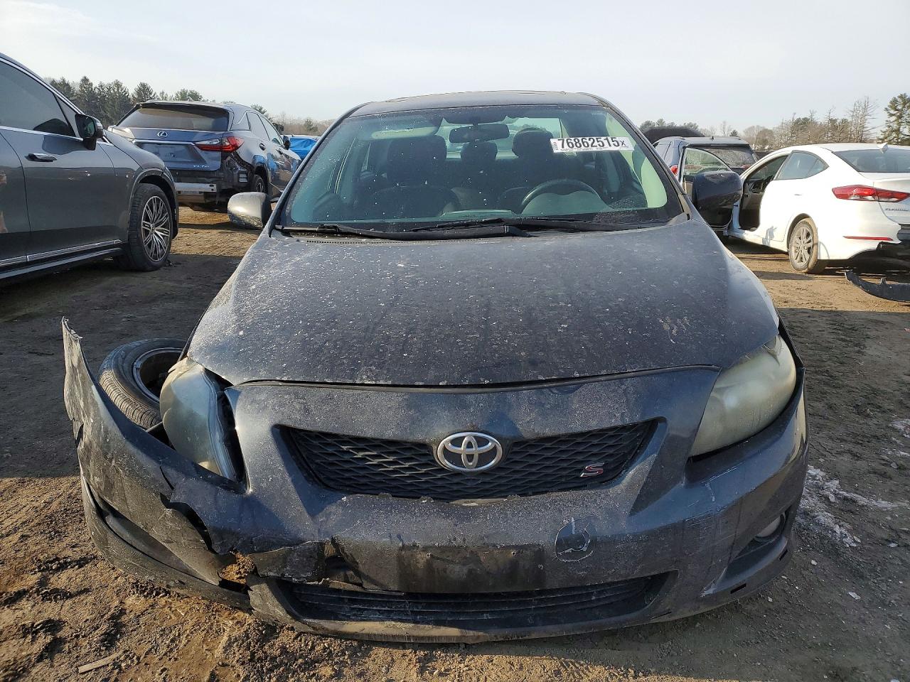 2010 Toyota Corolla Base Black vin: 2T1BU4EE1AC393099